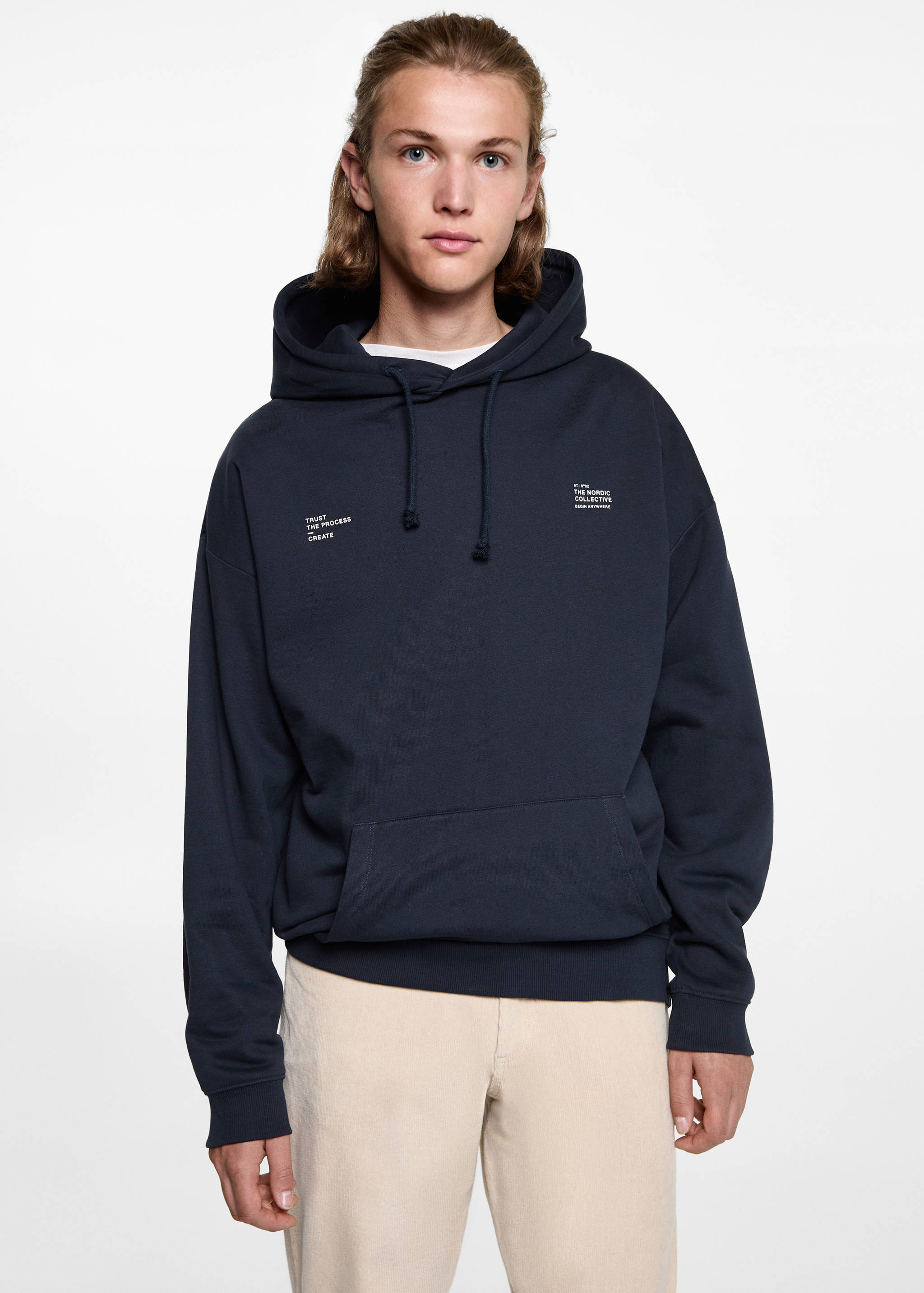 Printed hoodie - Medium plane