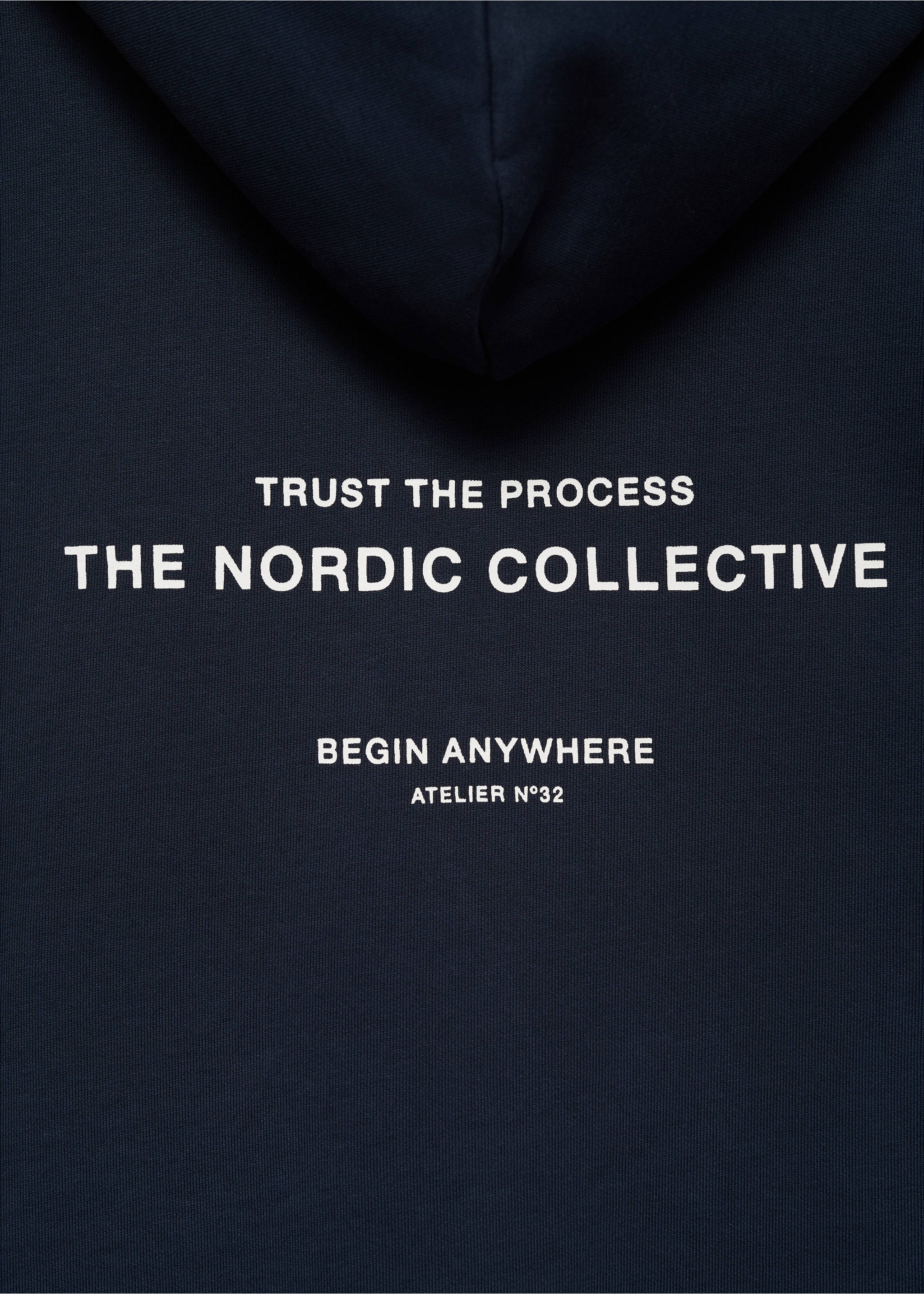 Printed hoodie - Details of the article 0, Dark Navy. Ref: 77017120-00.