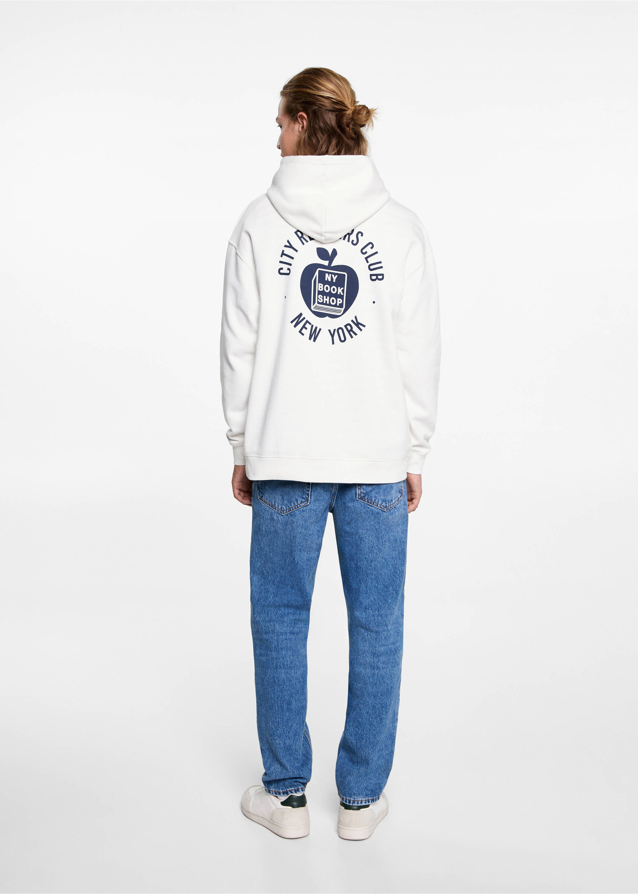 Oversized printed sweatshirt - Reverse of the article, Off White. Ref: 77017121-00.