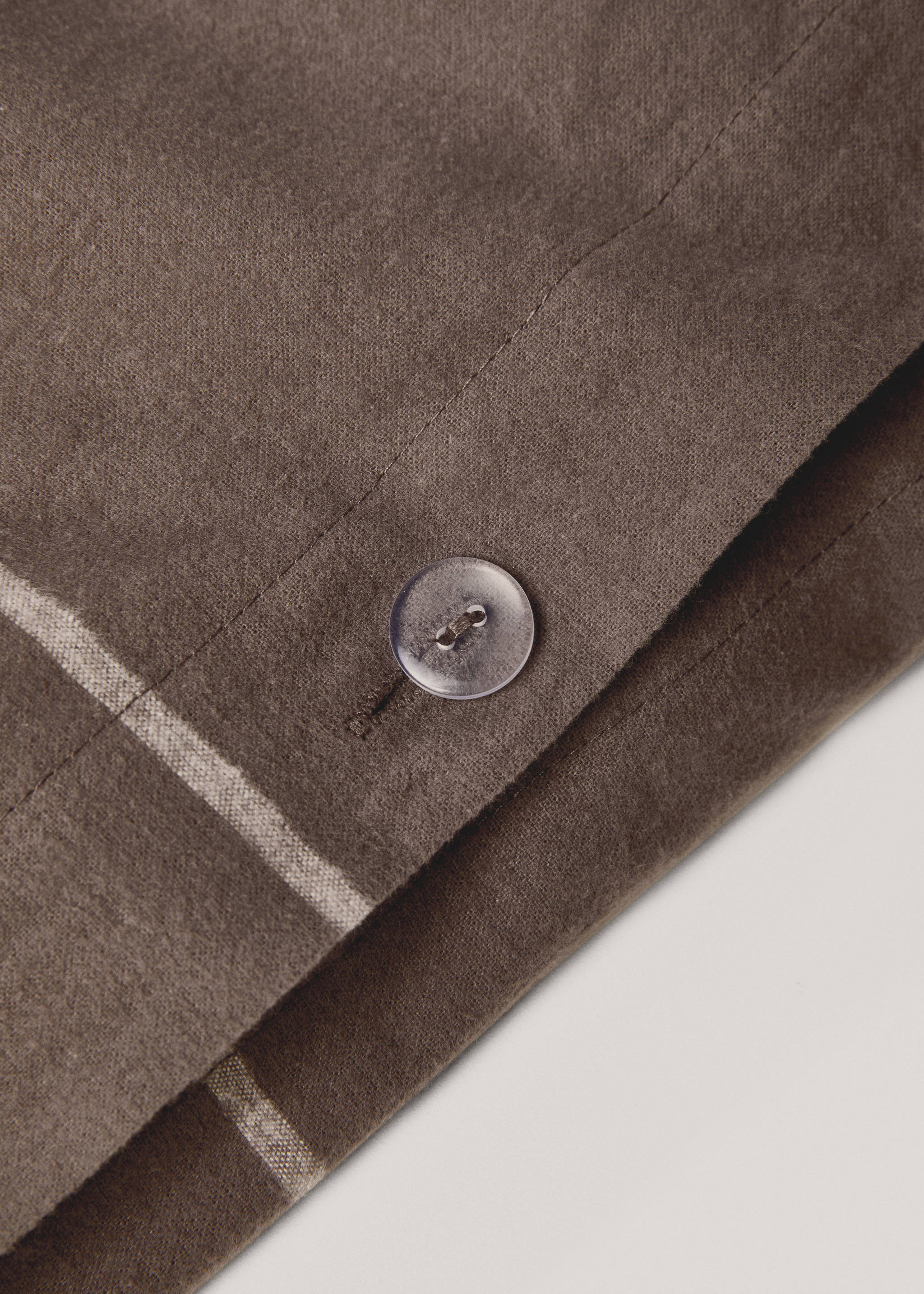 Povlak na přikrývku s kostkou bavlněný flanel, na postel 90 cm - Detail zboží 1