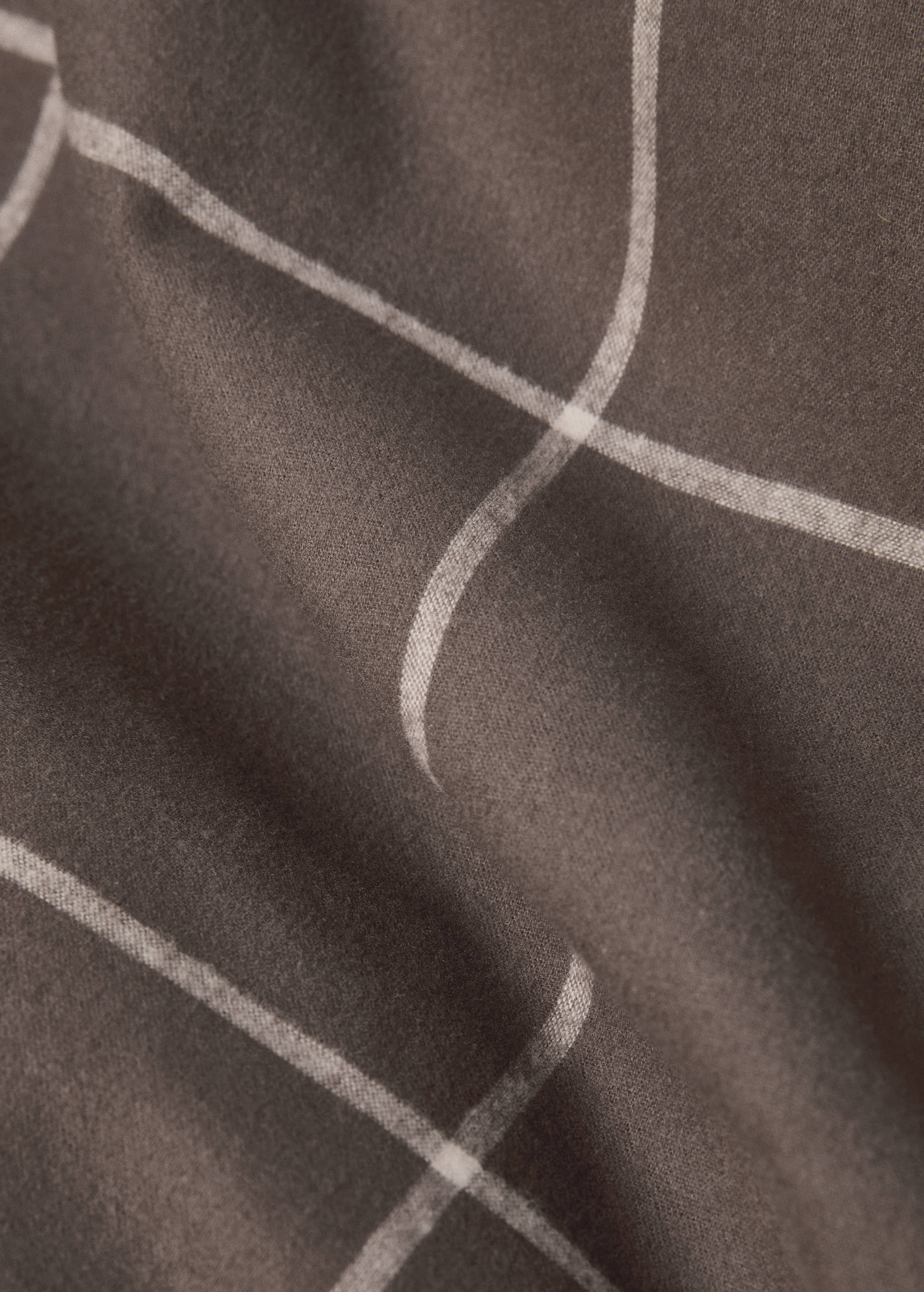 Povlak na přikrývku s kostkou bavlněný flanel, na postel 90 cm - Detail zboží 3