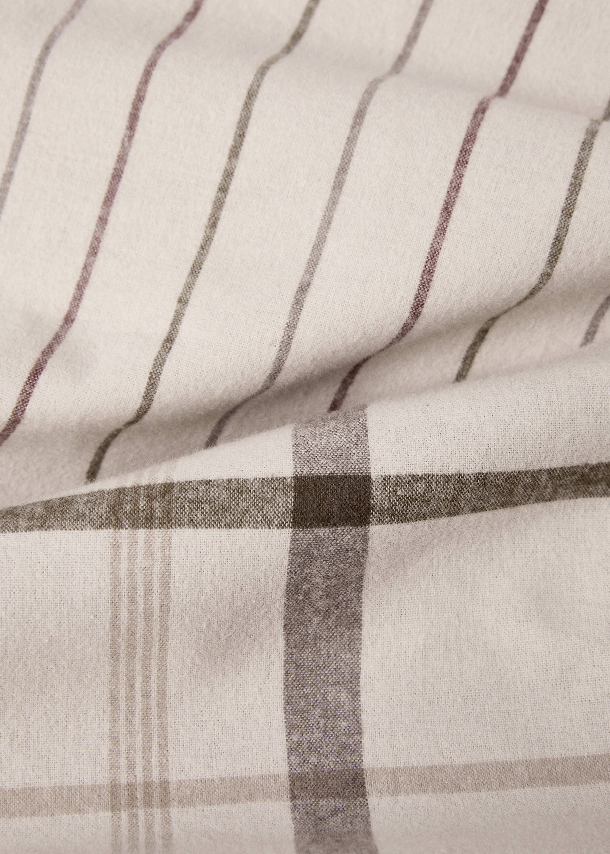 Housse de couette réversible flanelle carreaux lit 135 cm - Détail de l'article 3