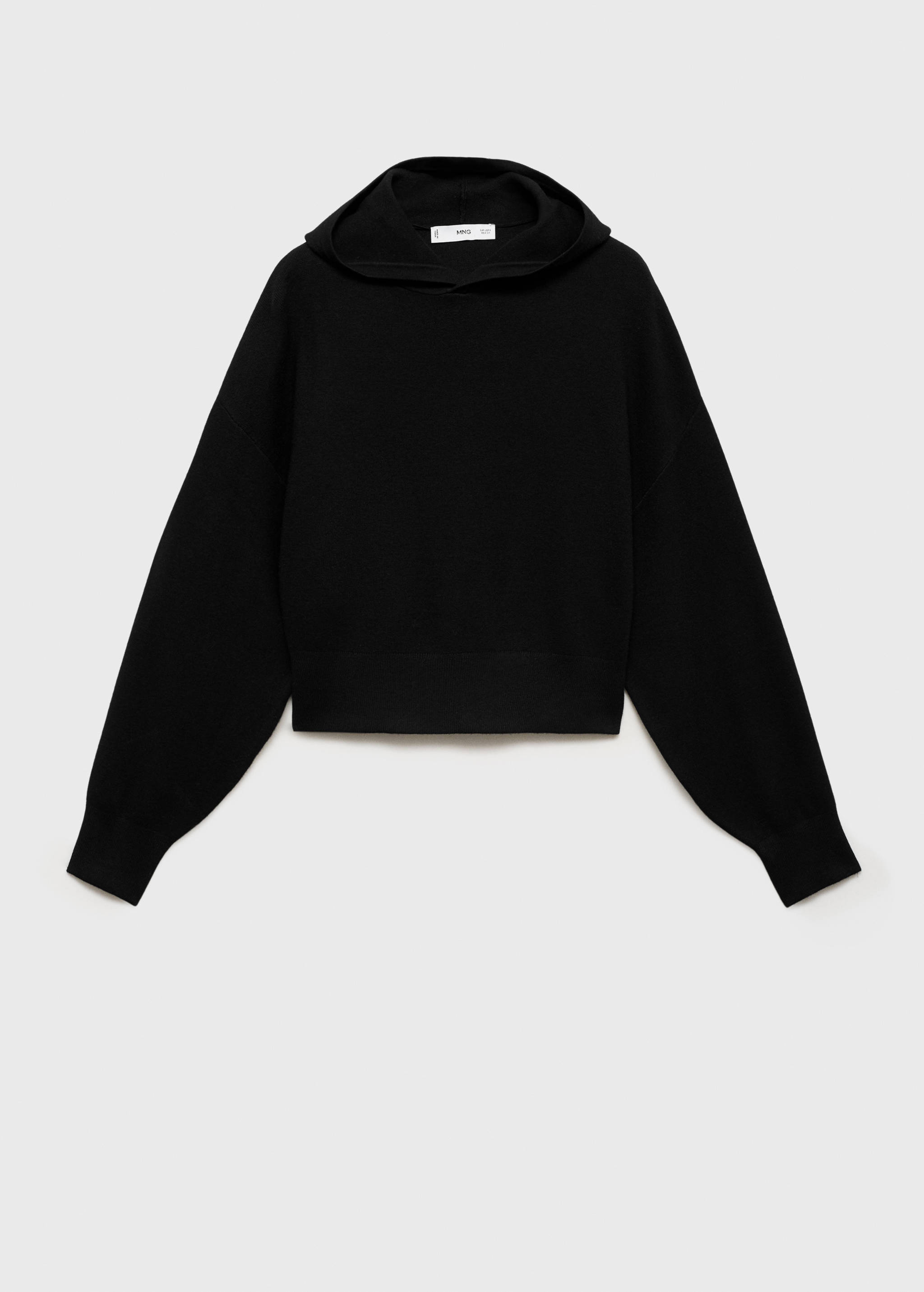 Hooded knit sweater - Article without model