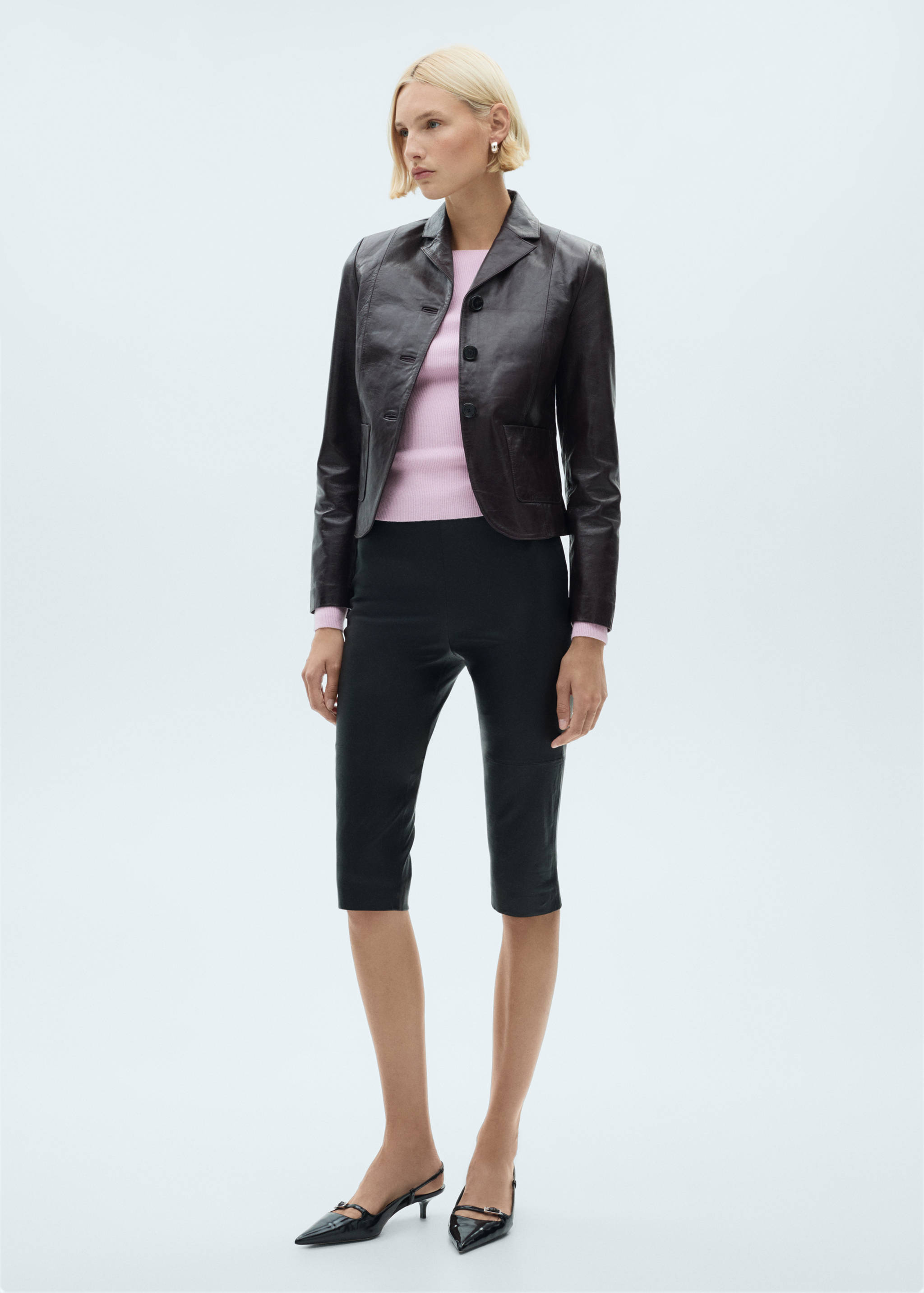 Gebreide trui met boothals - Overzichtstekening