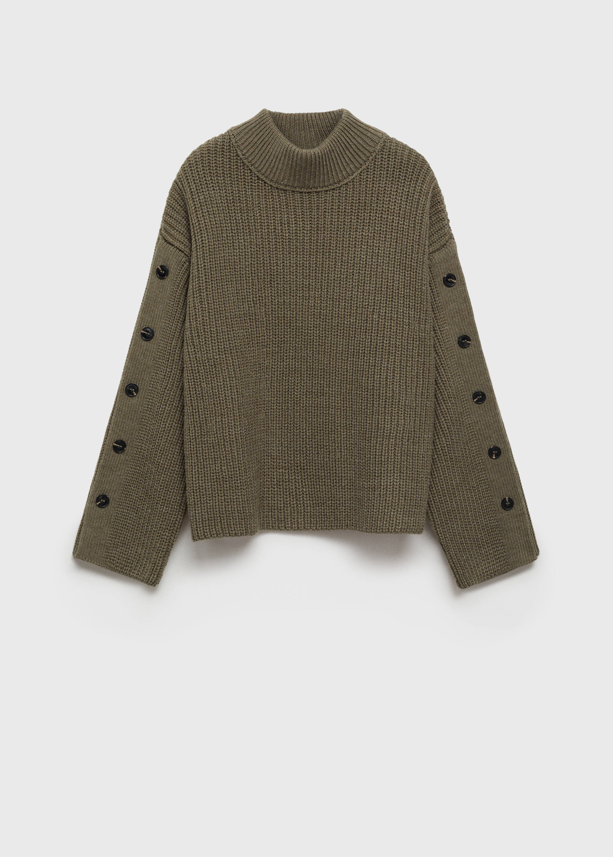 Strickpullover mit Knopfdetail - Artikel ohne Model
