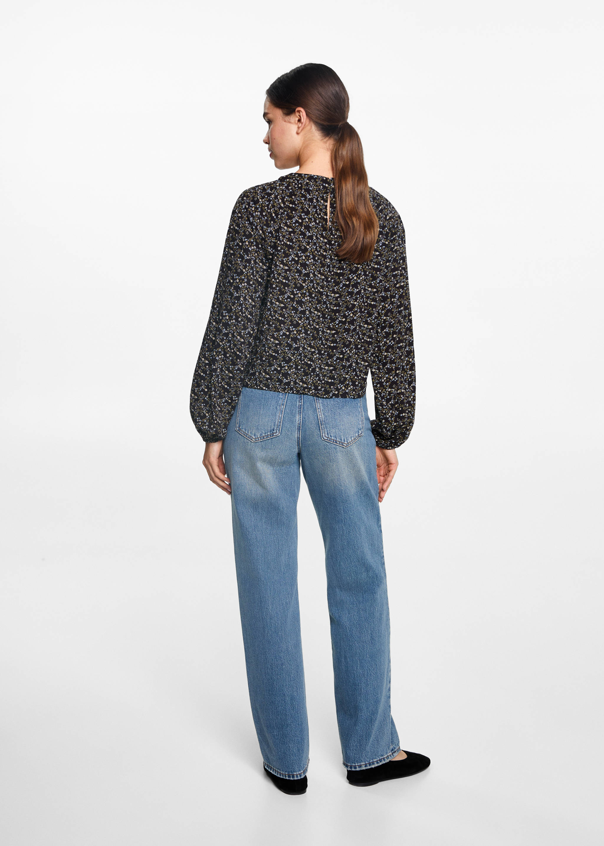 Floral print blouse - Reverse of the article