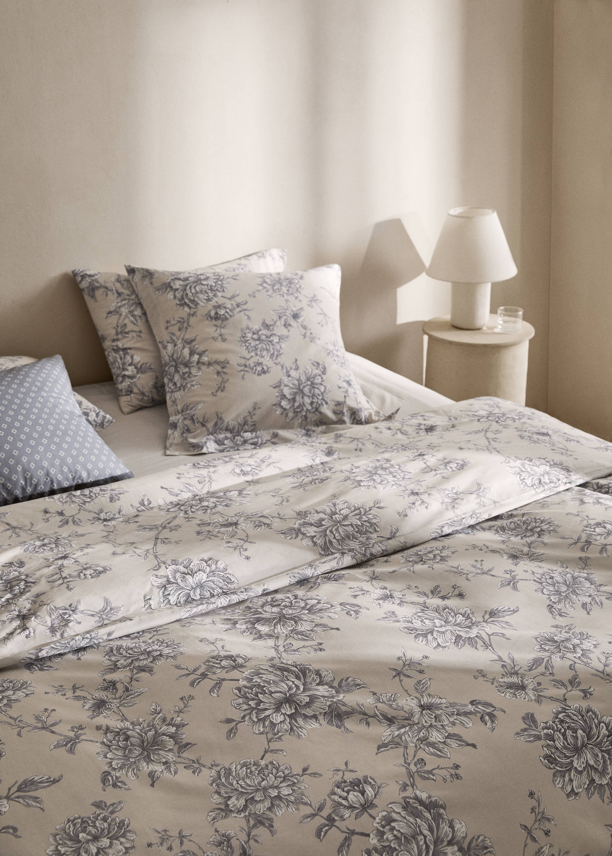 Housse de couette percale de coton fleurs lit 150 cm - Détail de l'article 7