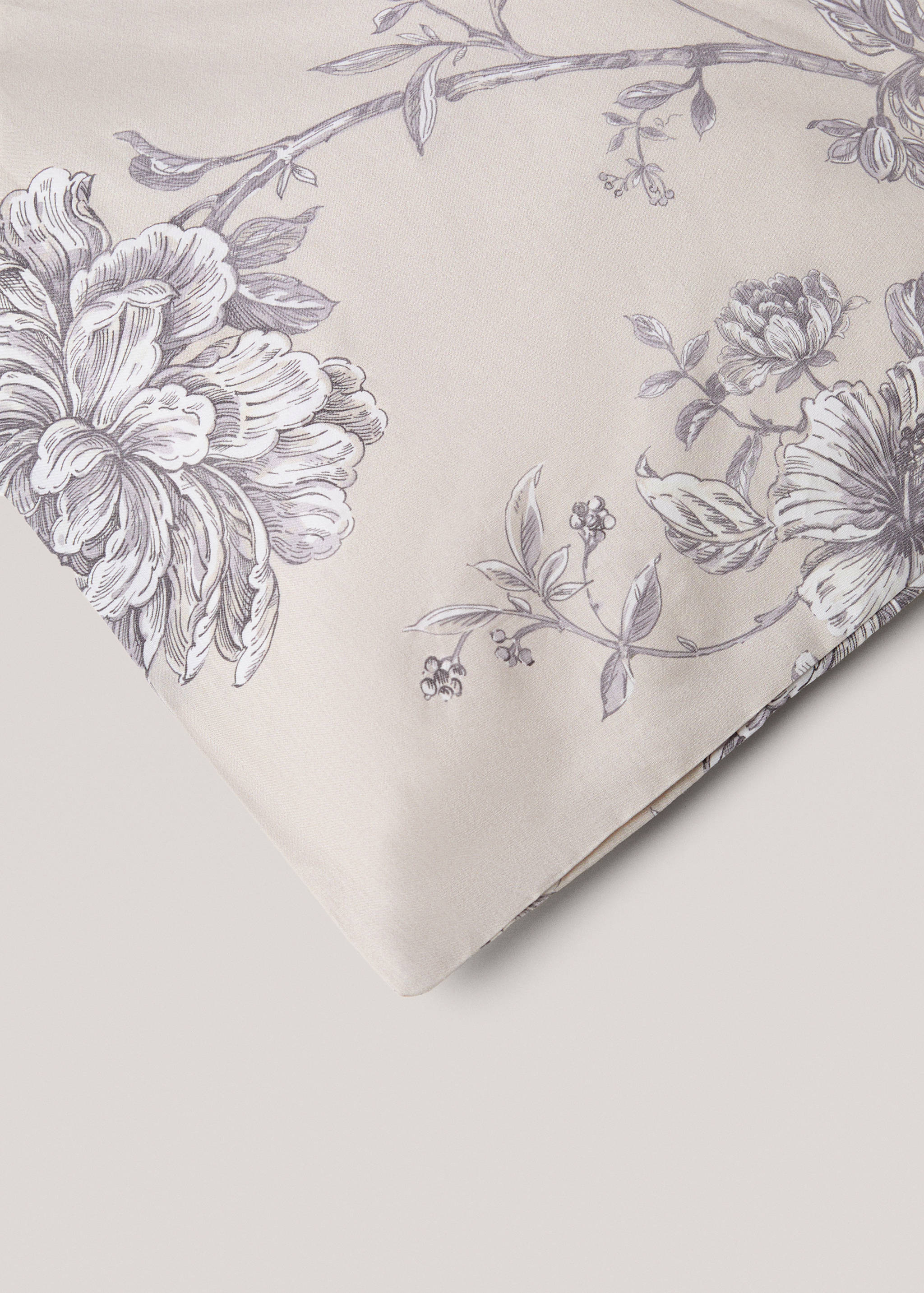 Housse de couette percale de coton fleurs lit 150 cm - Détail de l'article 3