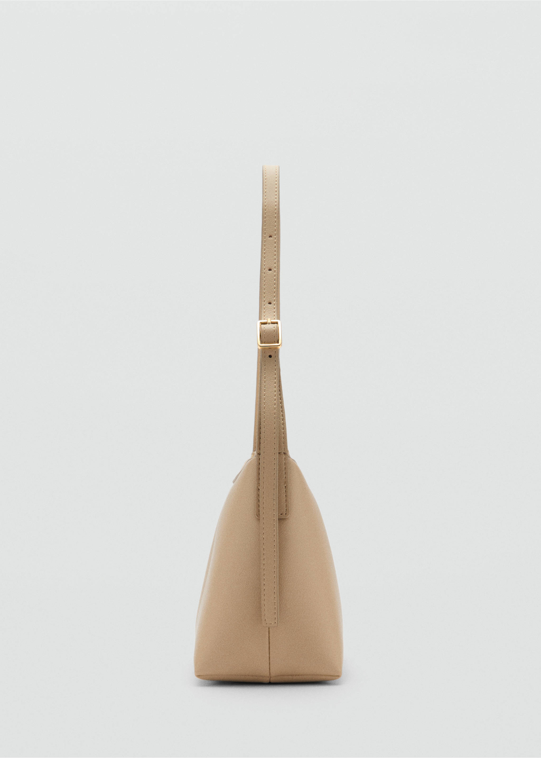 Schoudertas met rits - Detail van het artikel 1, Open beige. Ref: 77017692-00.