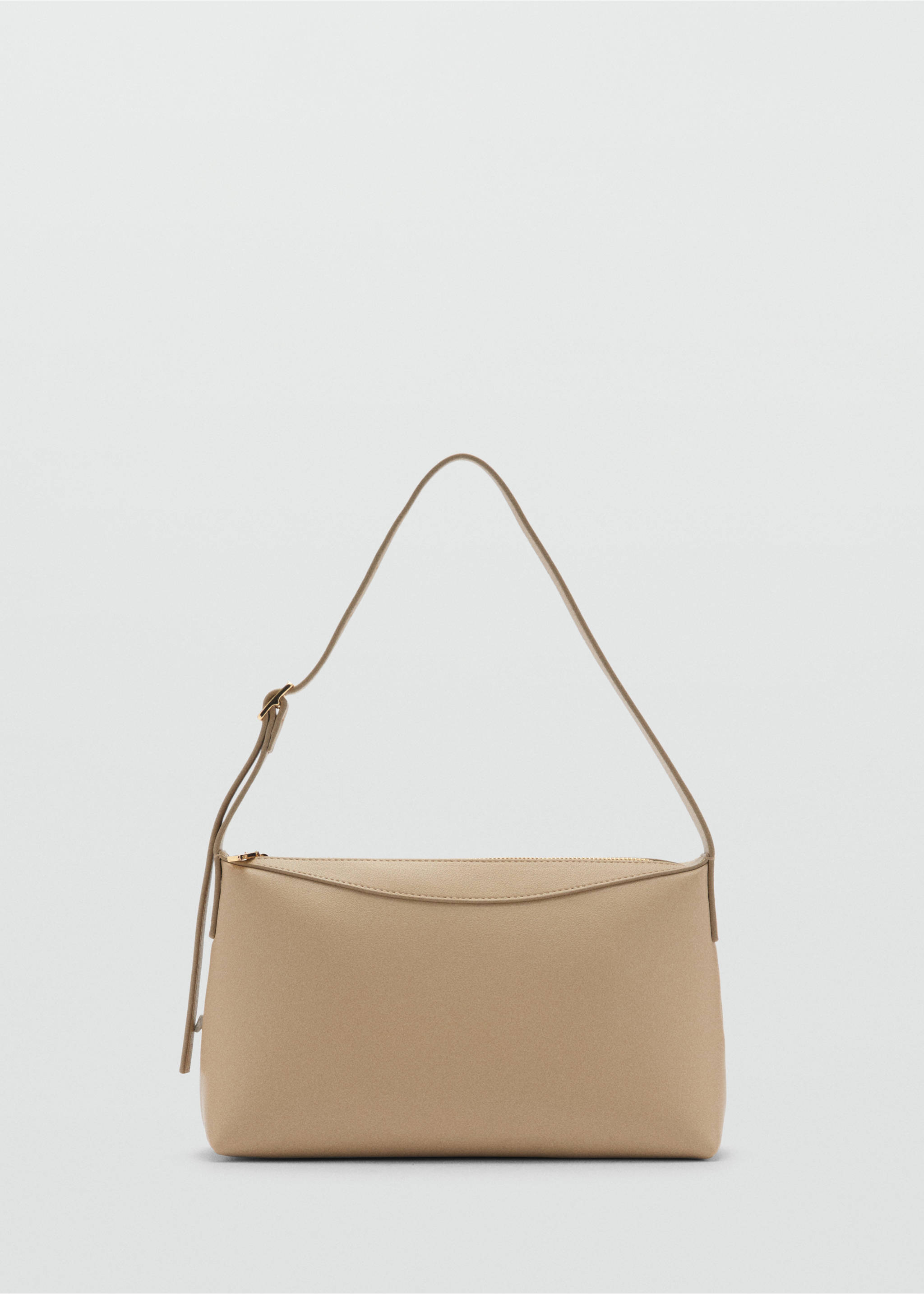 Shoulder bag with zip - Article without model, Beige. Ref: 77017692-00.