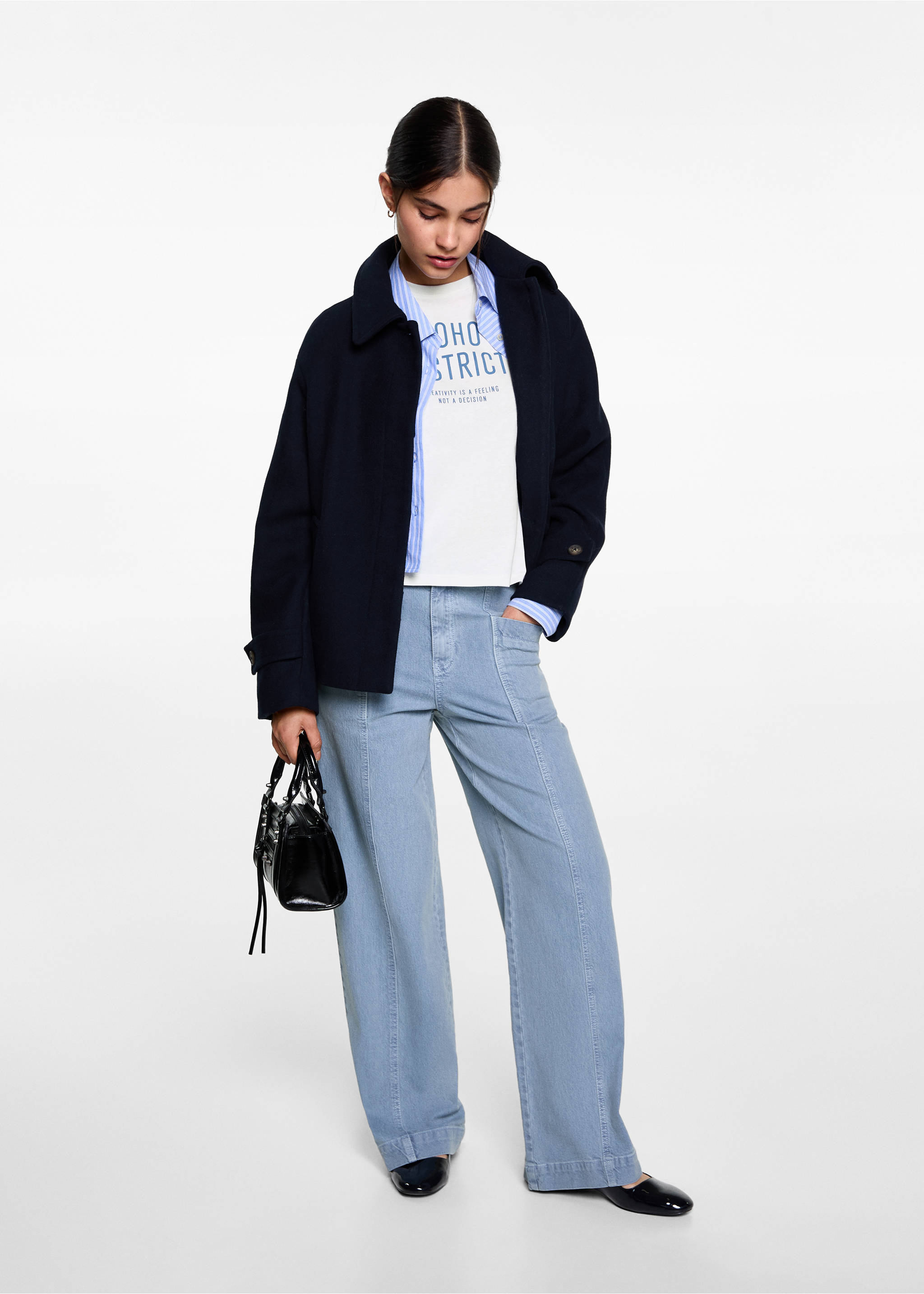 Printed cotton-blend T-shirt - General plane, Off White. Ref: 77017694-00.