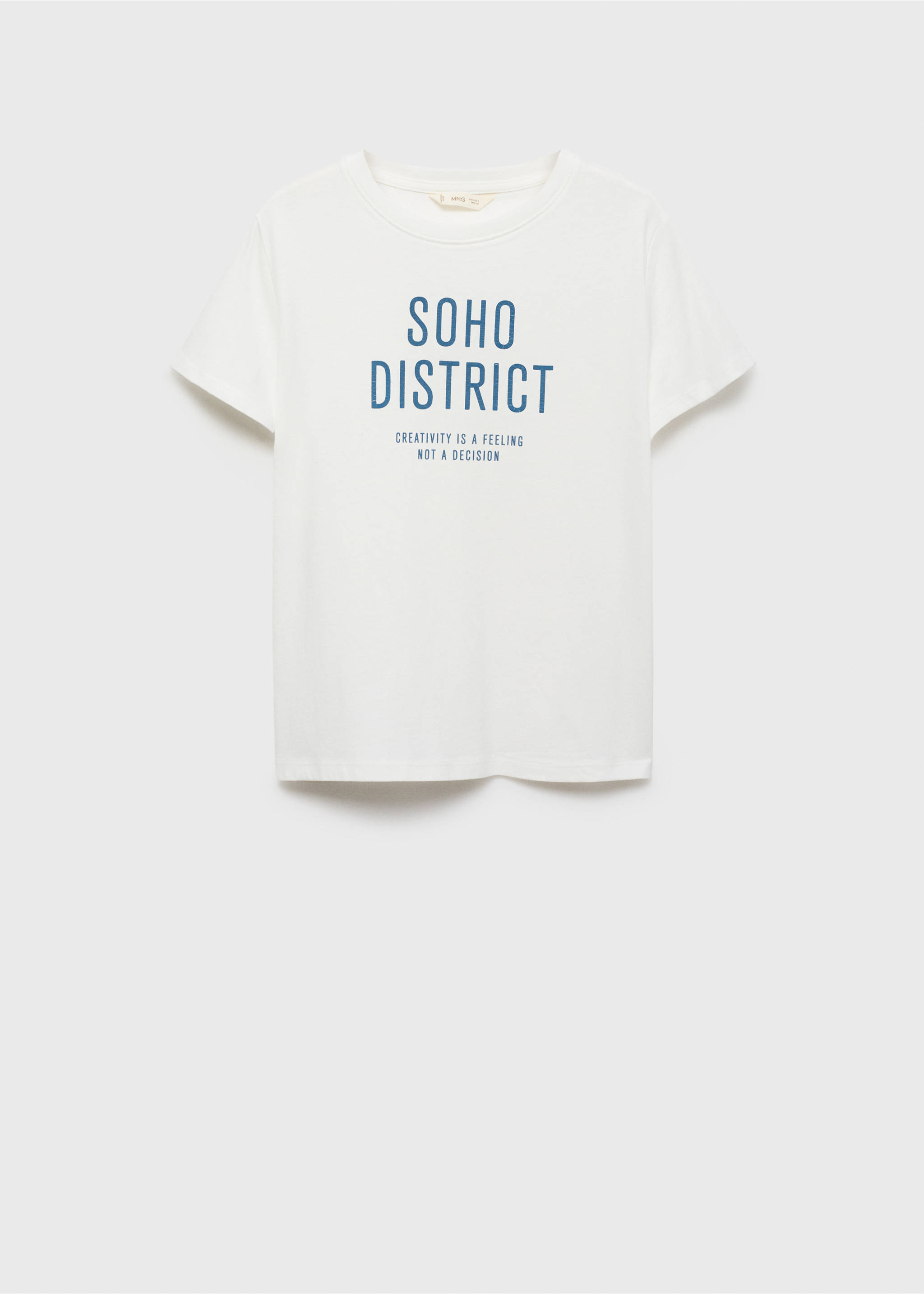 Printed cotton-blend T-shirt - Article without model, Off White. Ref: 77017694-00.