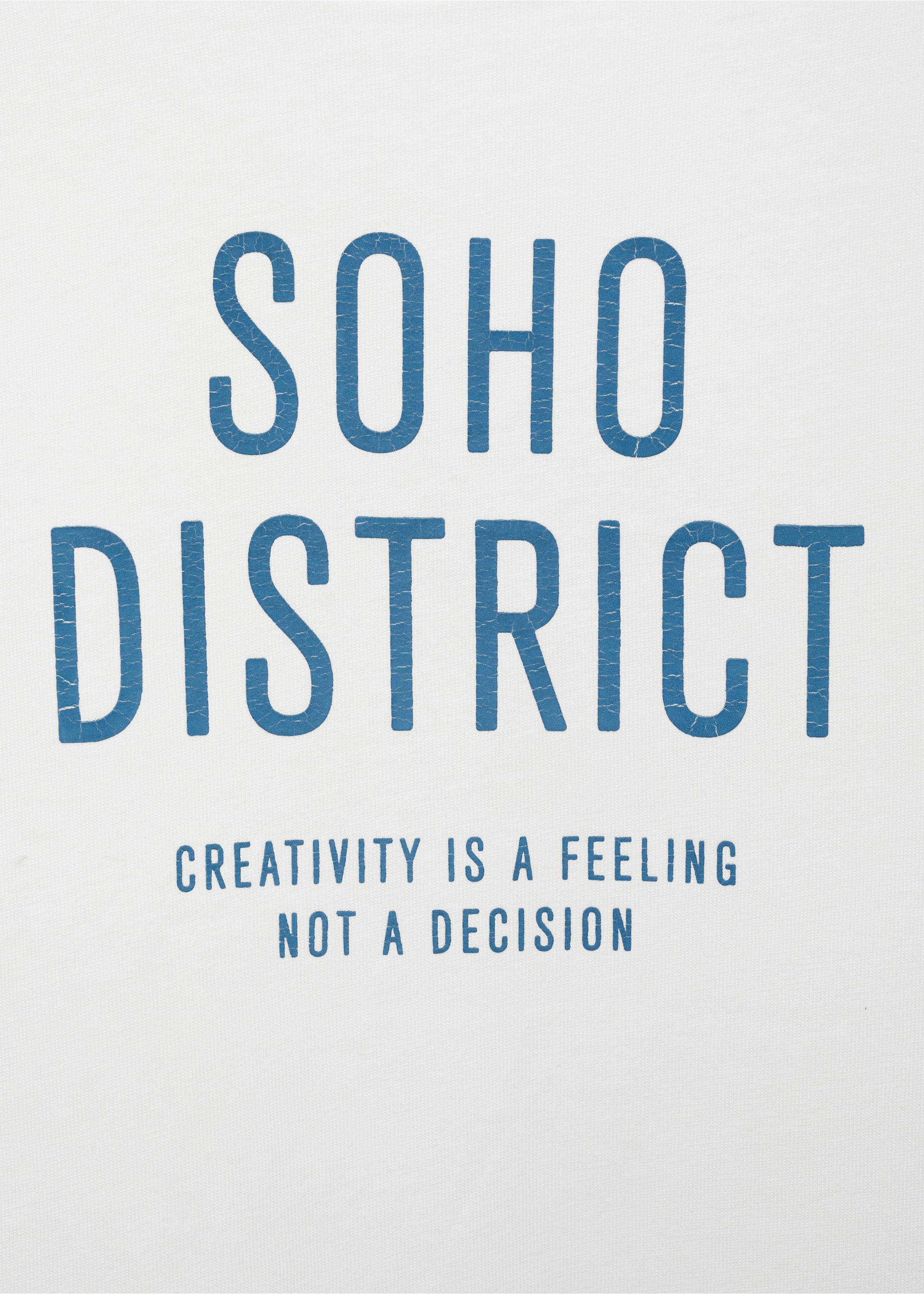 Printed cotton-blend T-shirt - Details of the article 8, Off White. Ref: 77017694-00.