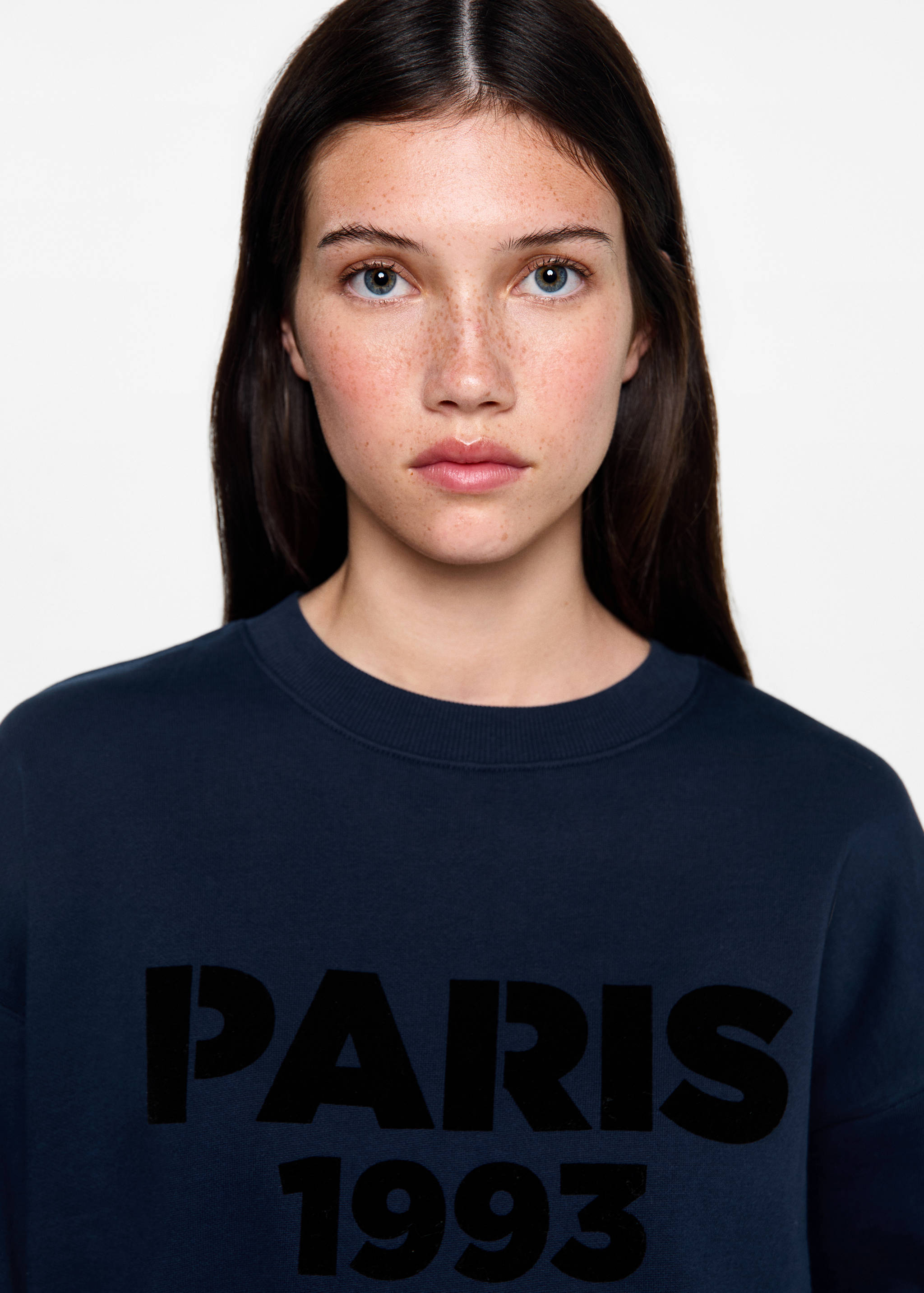 Tryckt collegetröja bomull - Detaljer om artikeln 1