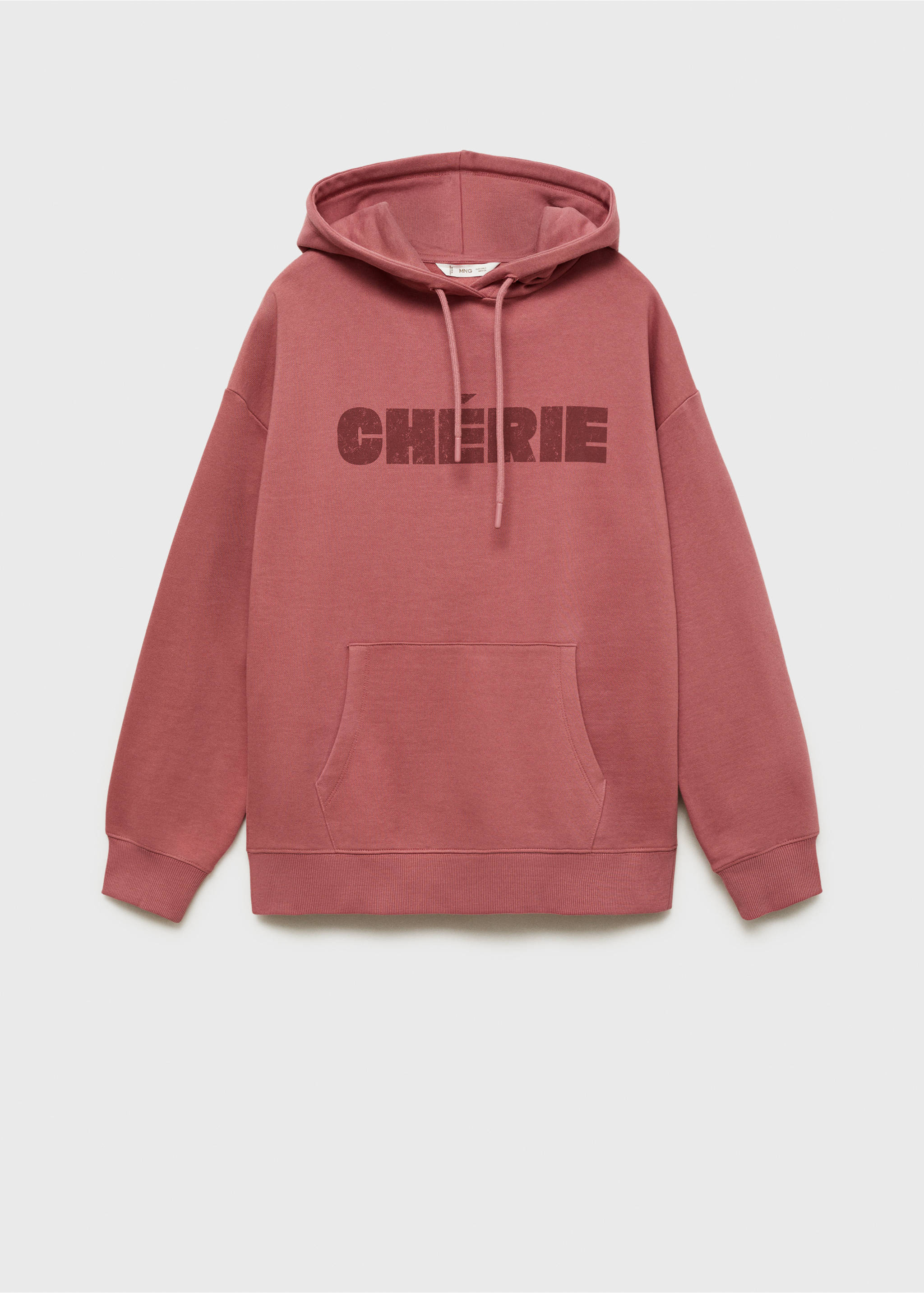 Cotton-blend printed sweatshirt - Article without model, Strawberry. Ref: 77017699-00.
