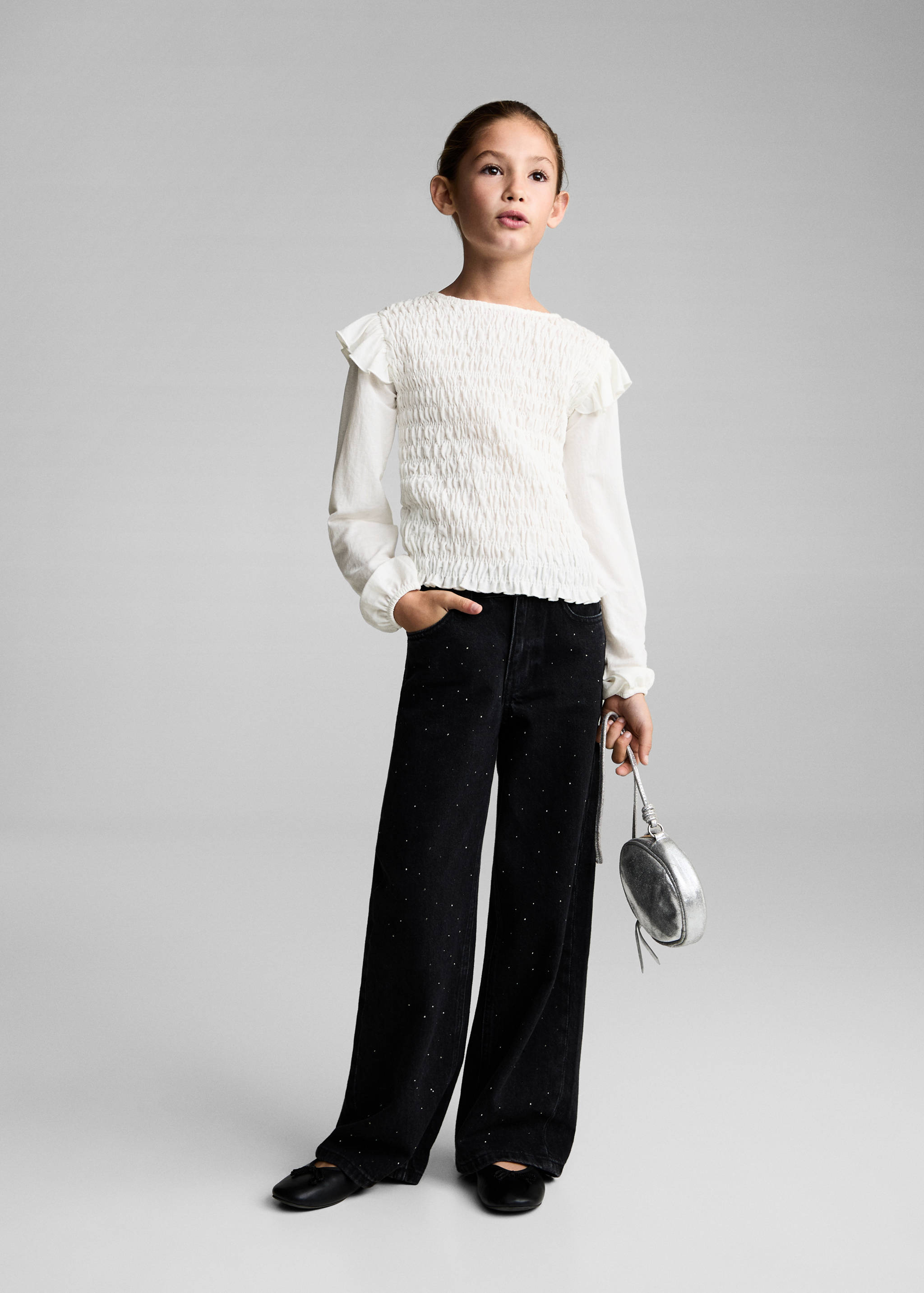 Ruffles ruched T-shirt - General plane