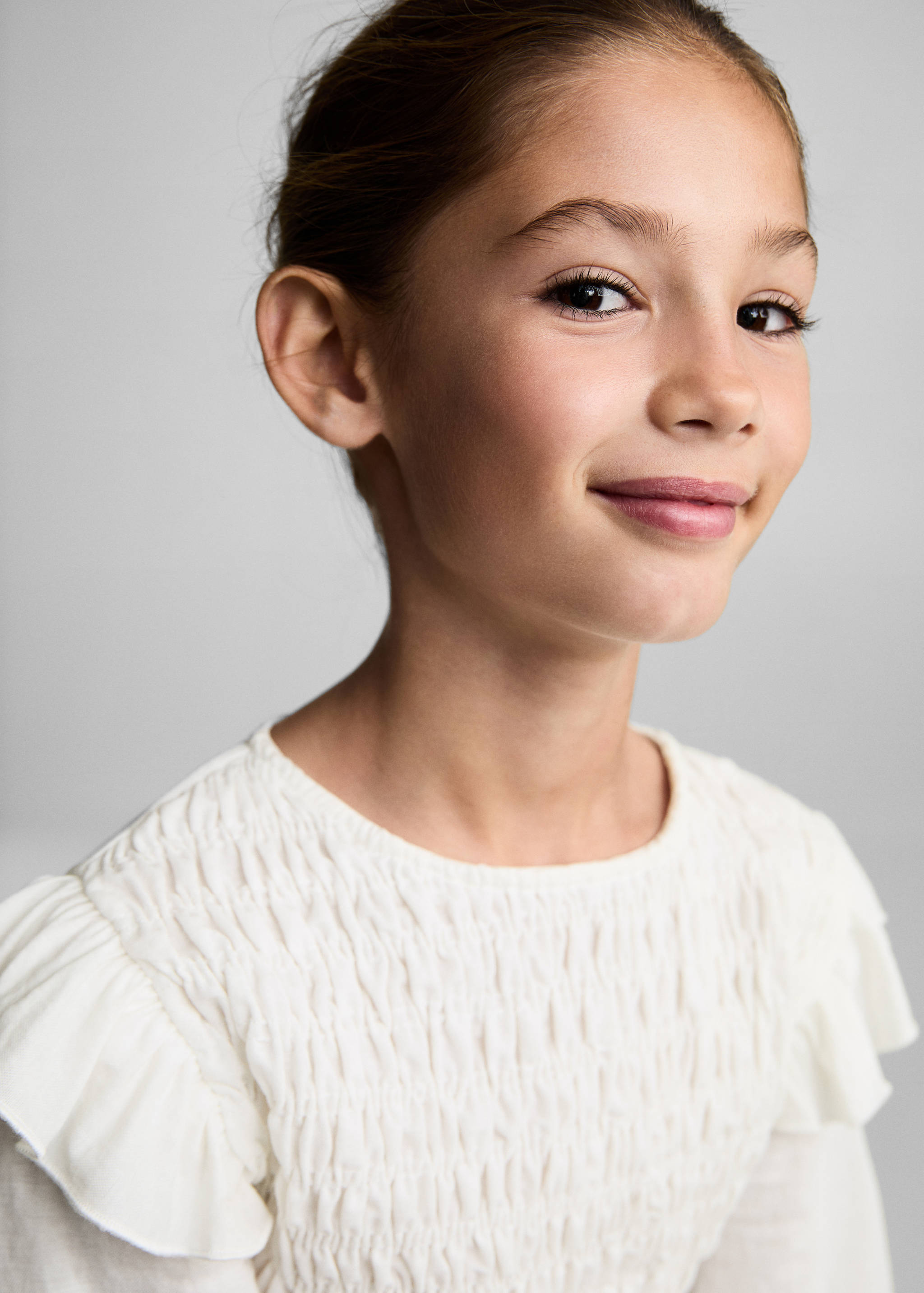 Ruffles ruched T-shirt - Details of the article 1