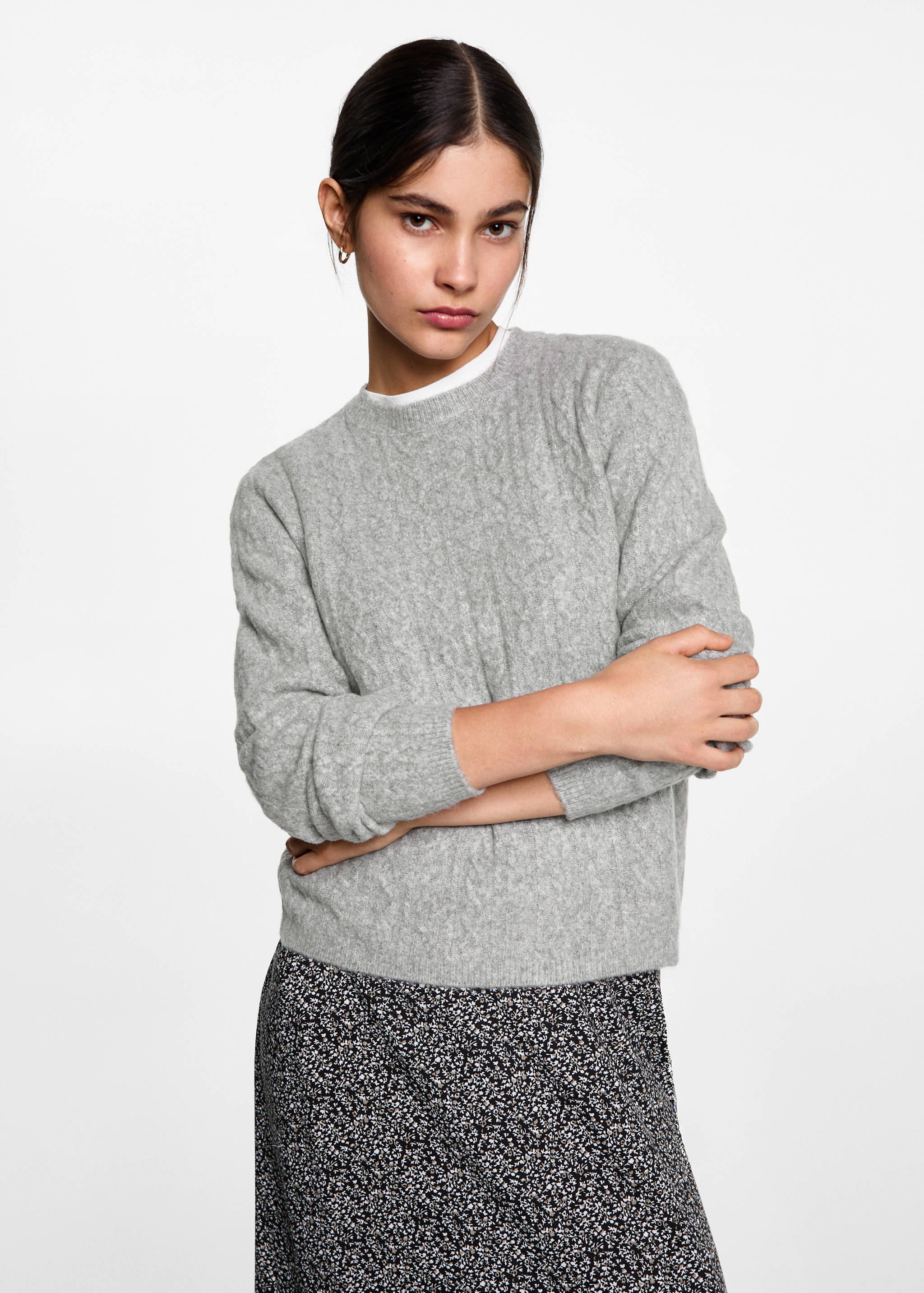 Jersey punto trenzado - Plano medio