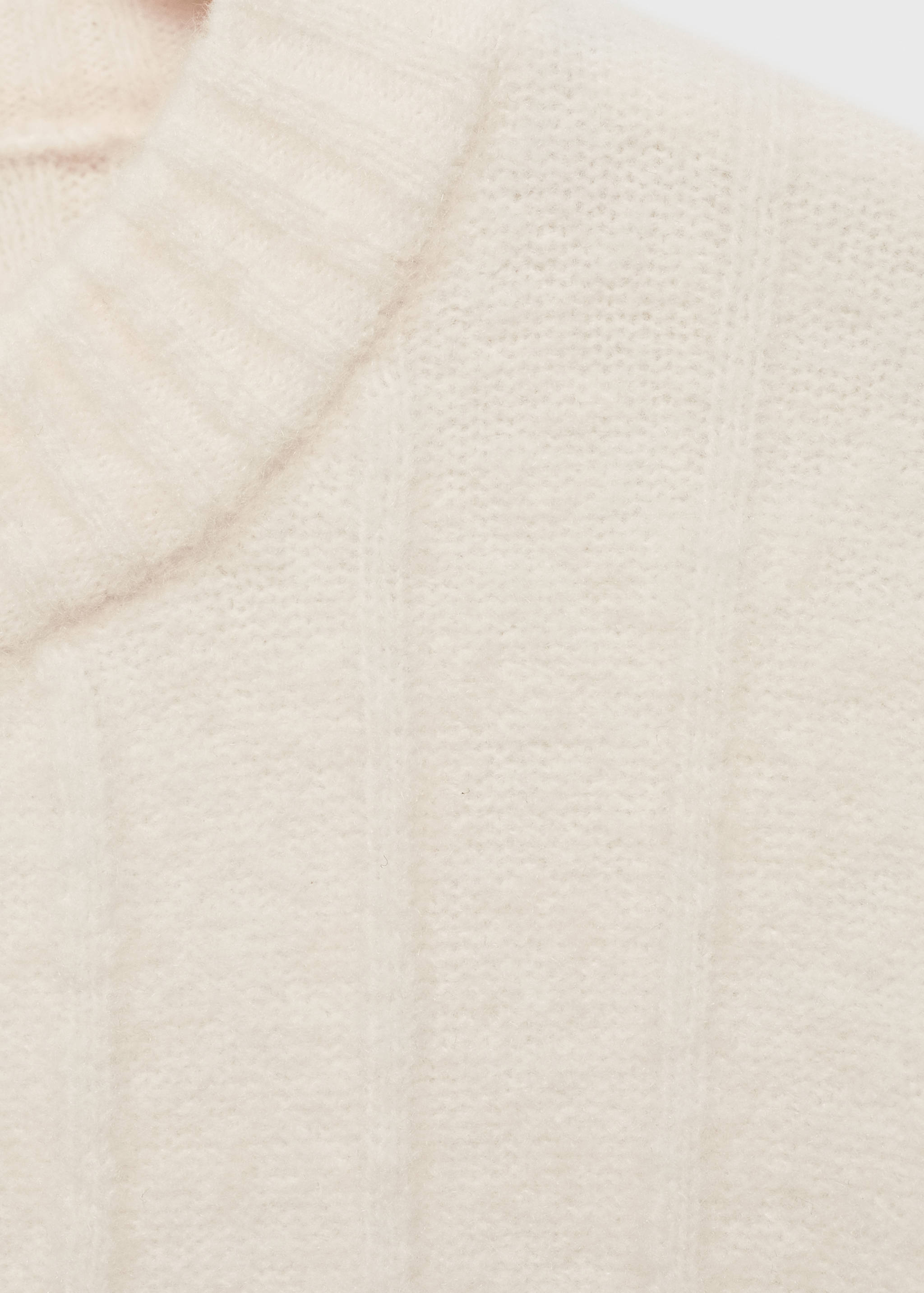 Knitted sweater with perkins neck - Details of the article 8