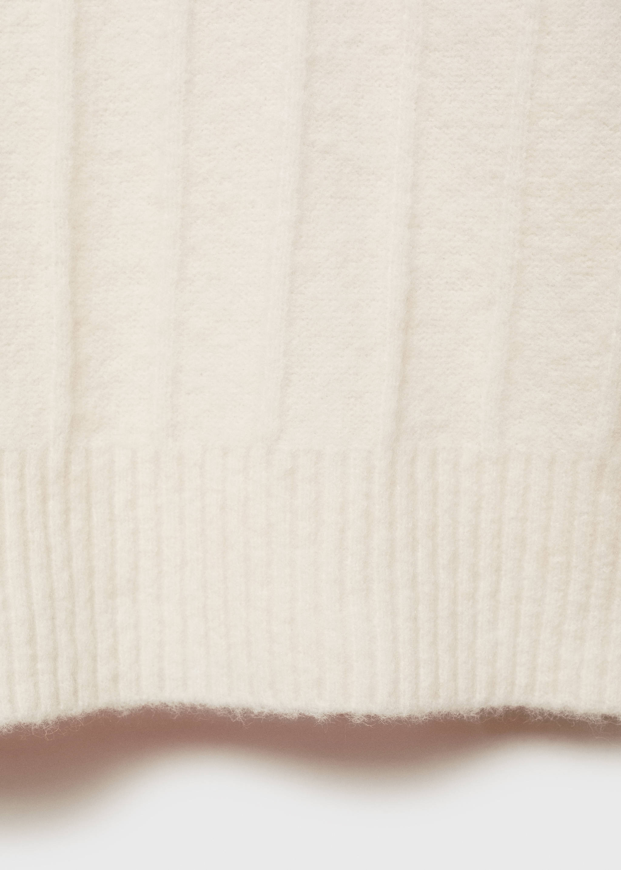 Knitted sweater with perkins neck - Details of the article 0