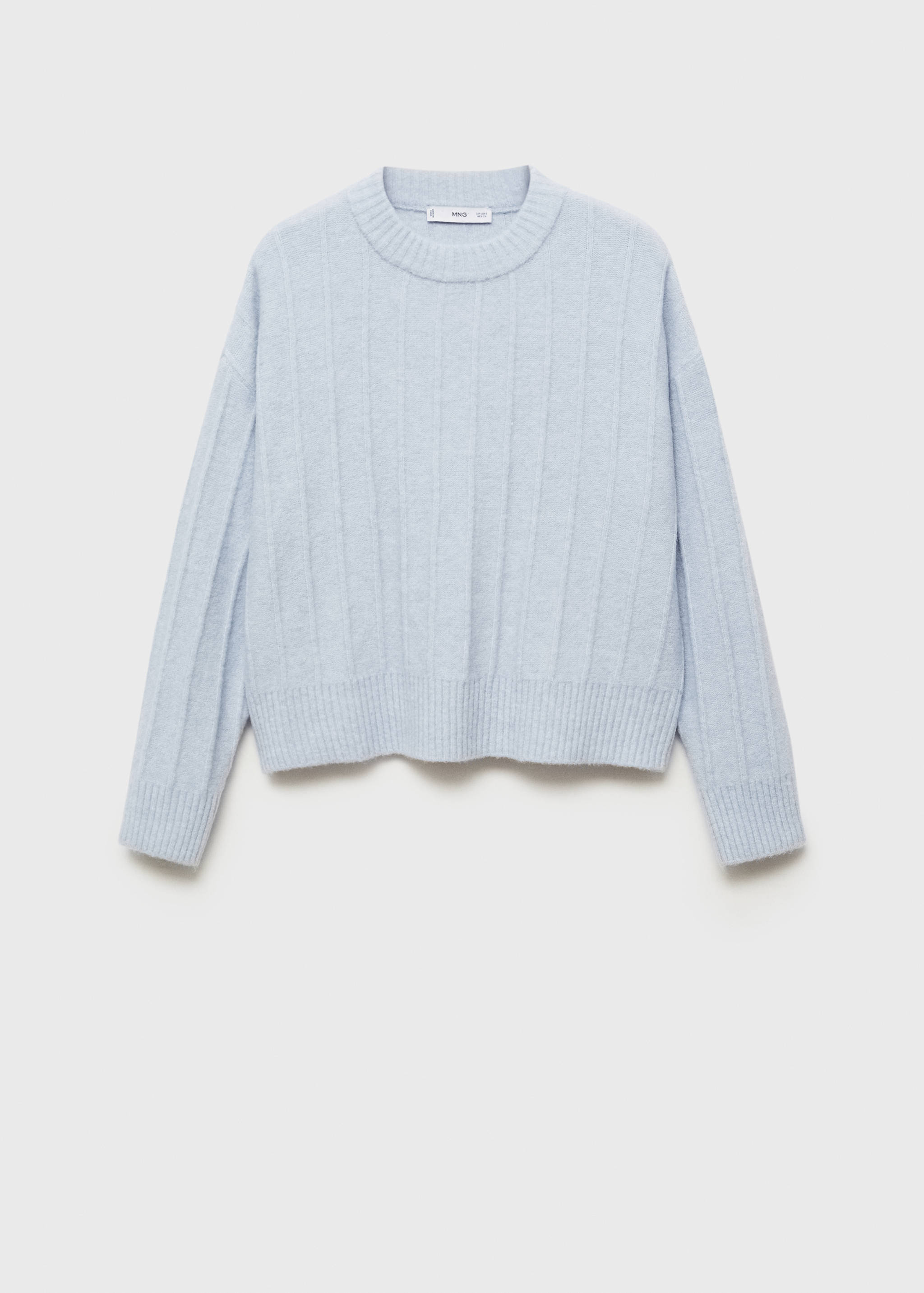 Knitted sweater with perkins neck - Article without model