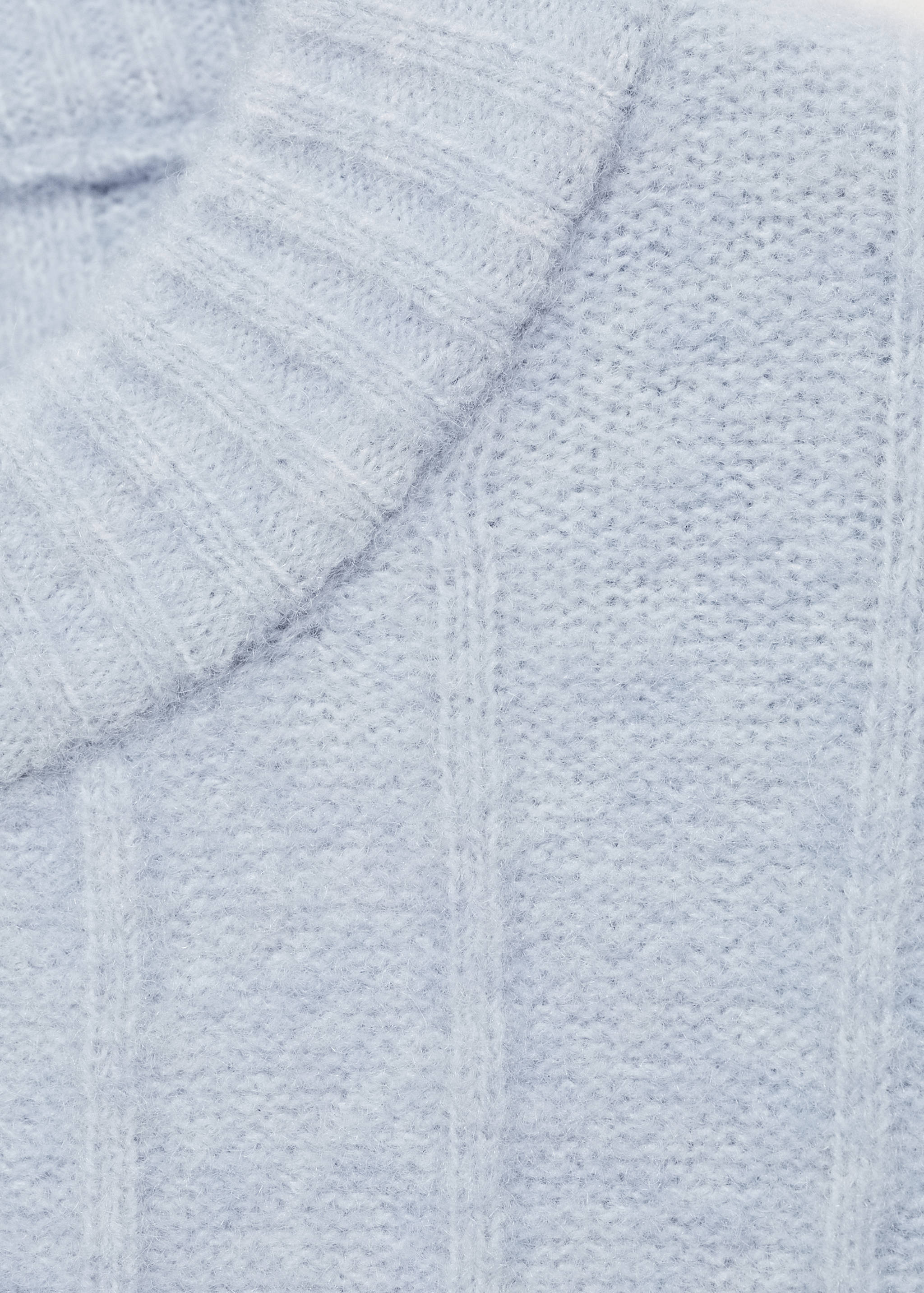 Knitted sweater with perkins neck - Details of the article 8