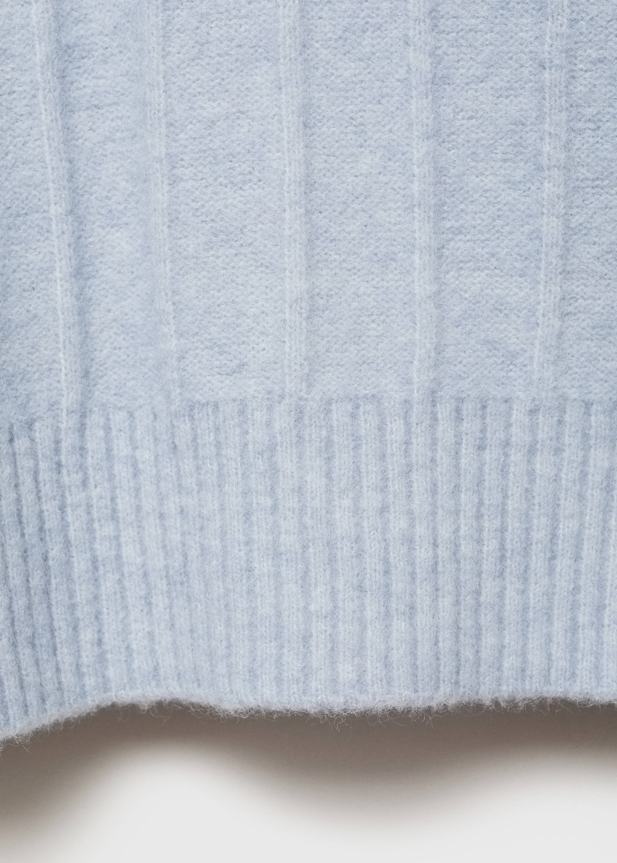 Knitted sweater with perkins neck - Details of the article 0