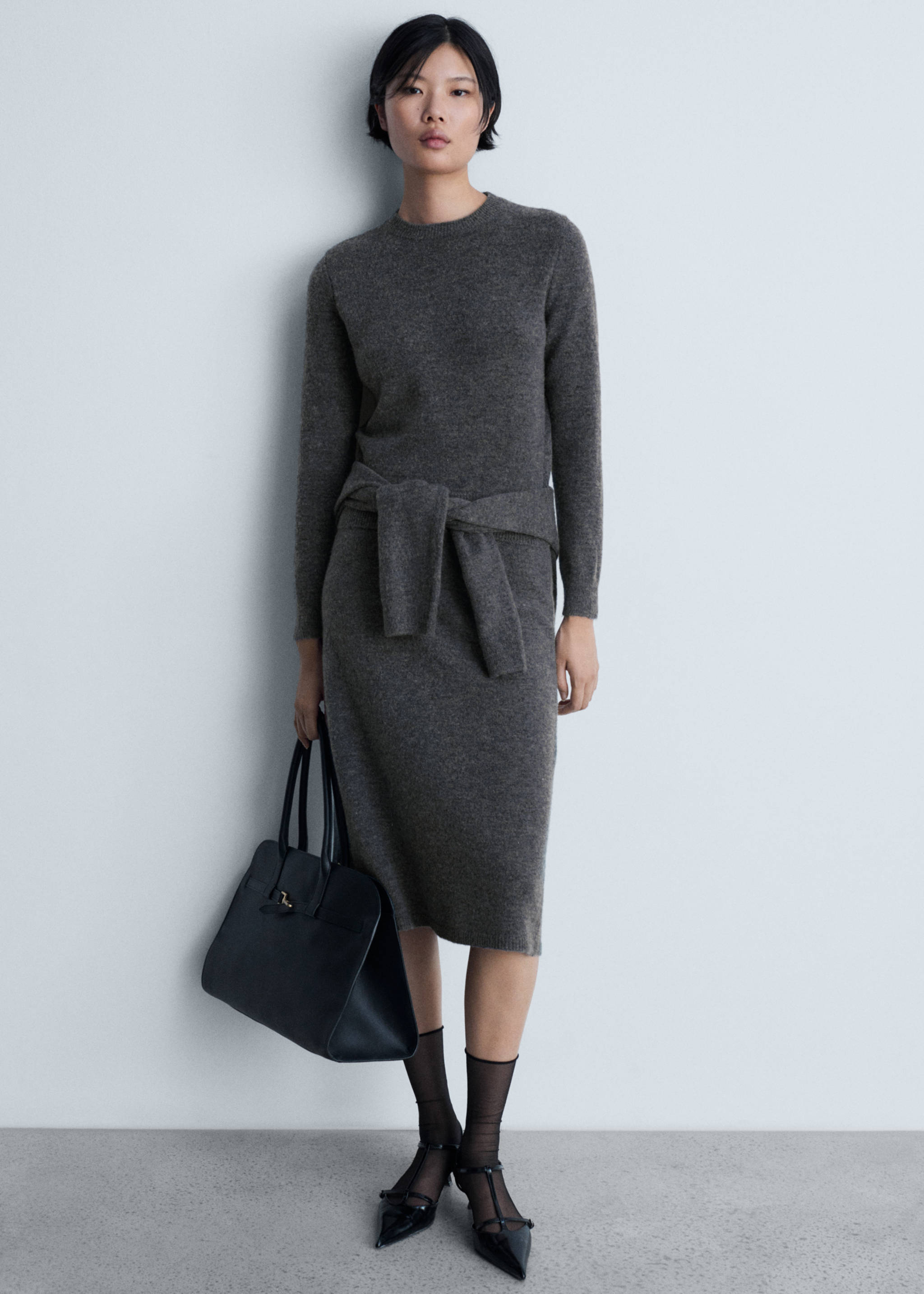 Jersey punto cuello redondo - Plano general