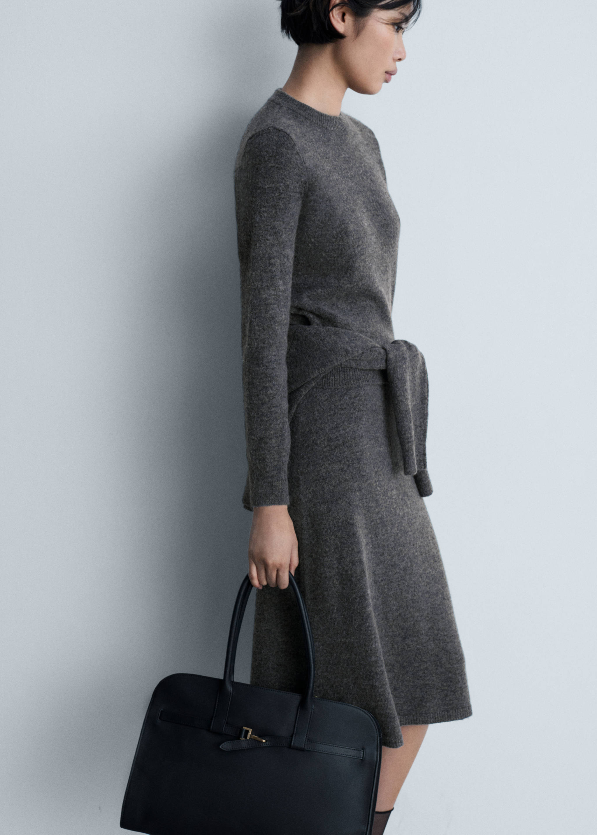 Jersey punto cuello redondo - Plano medio