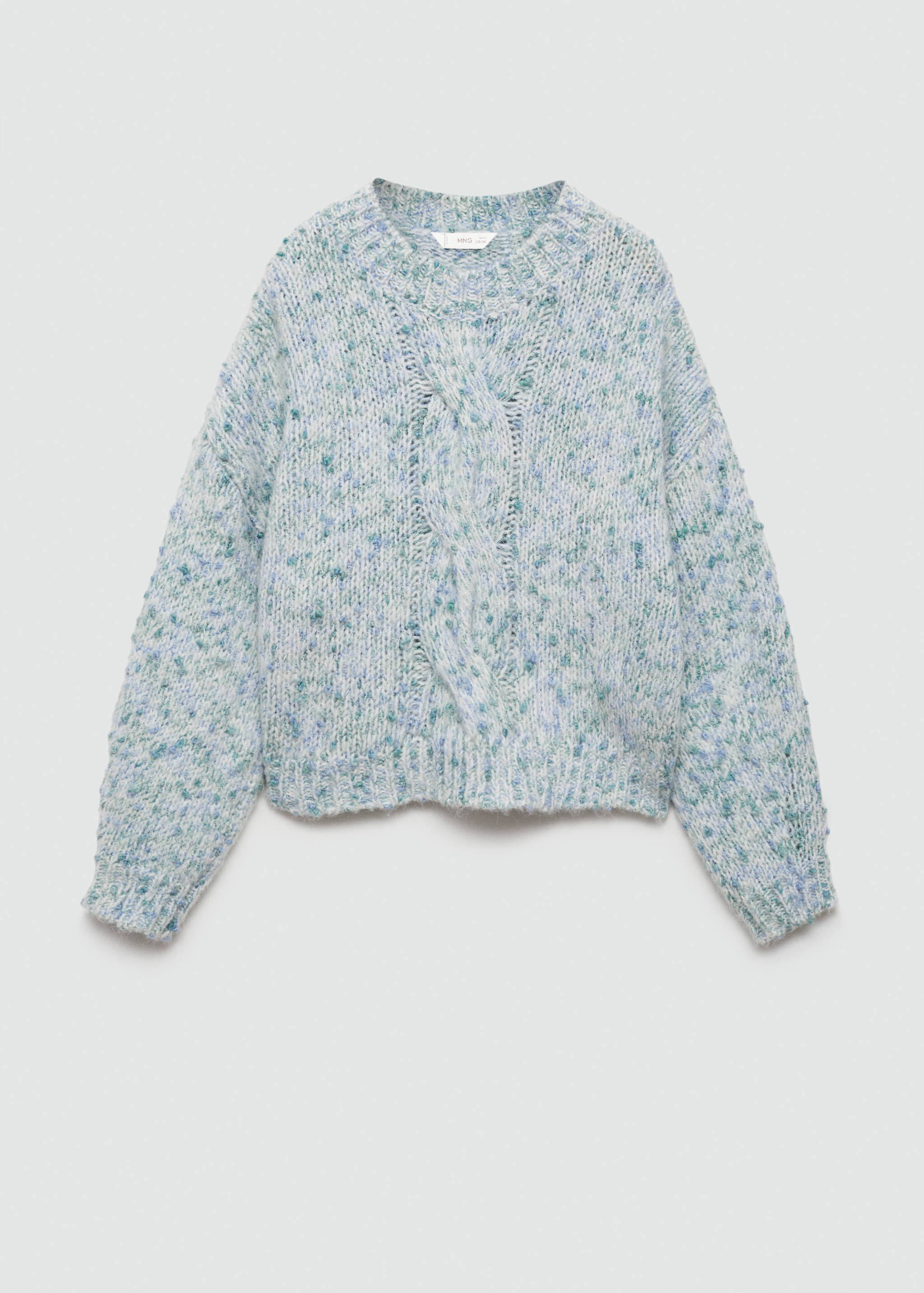 Bicolour knit sweater - Article without model