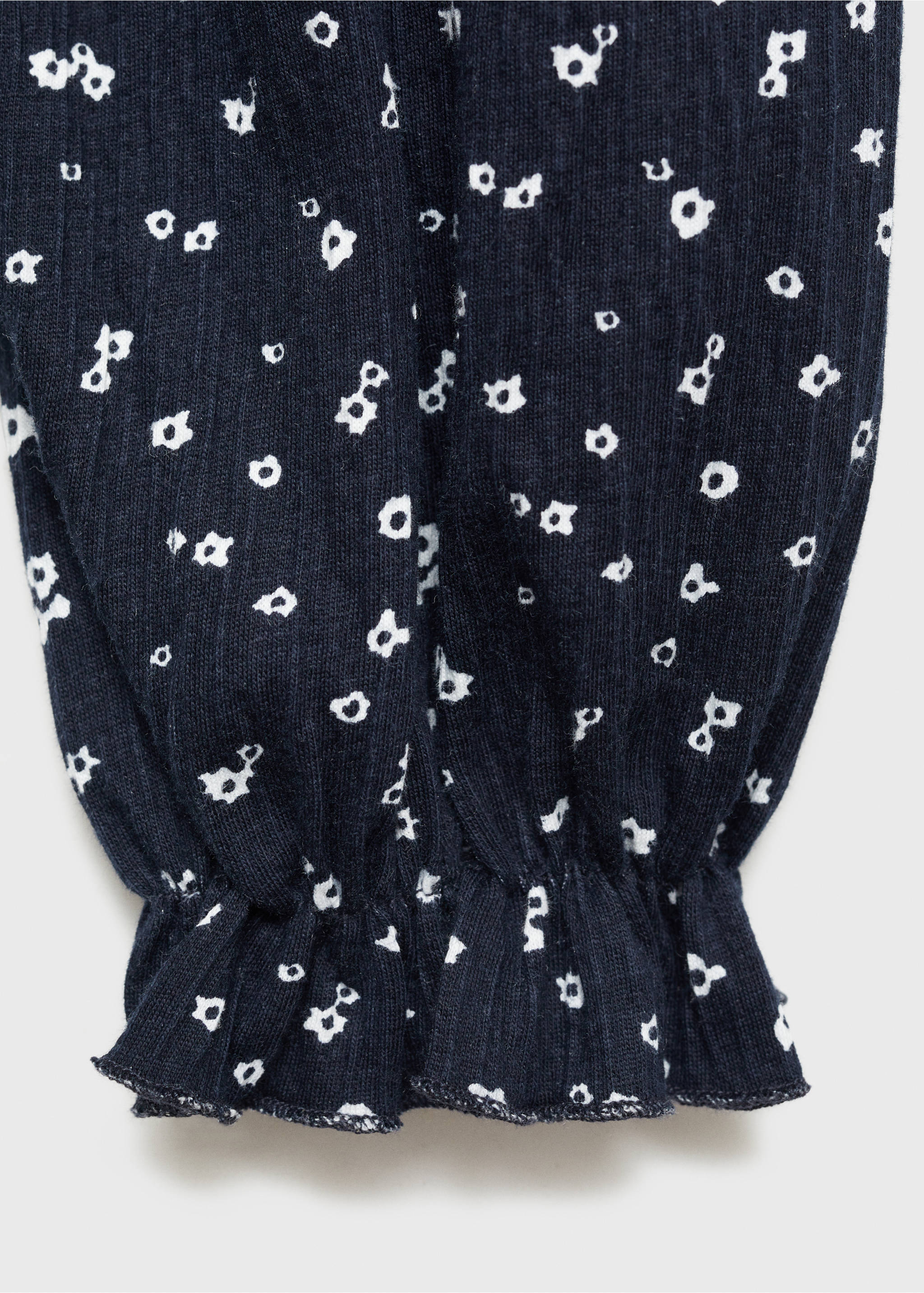 Bluse mit Blumenmuster - Detail des Artikels 8, Dunkles Marineblau. Ref: 77017711-00.