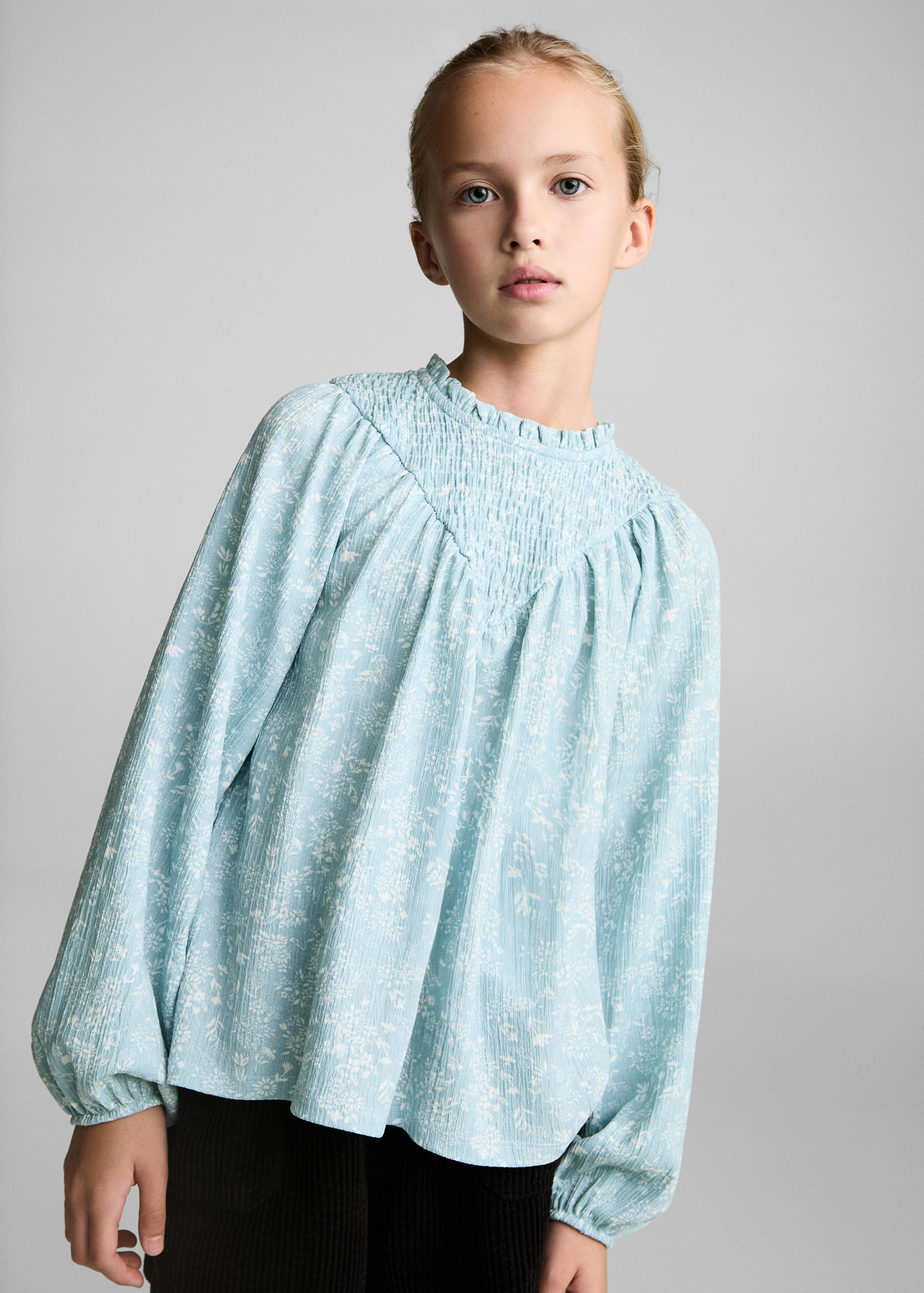 Blusa estampado floral - Plano medio