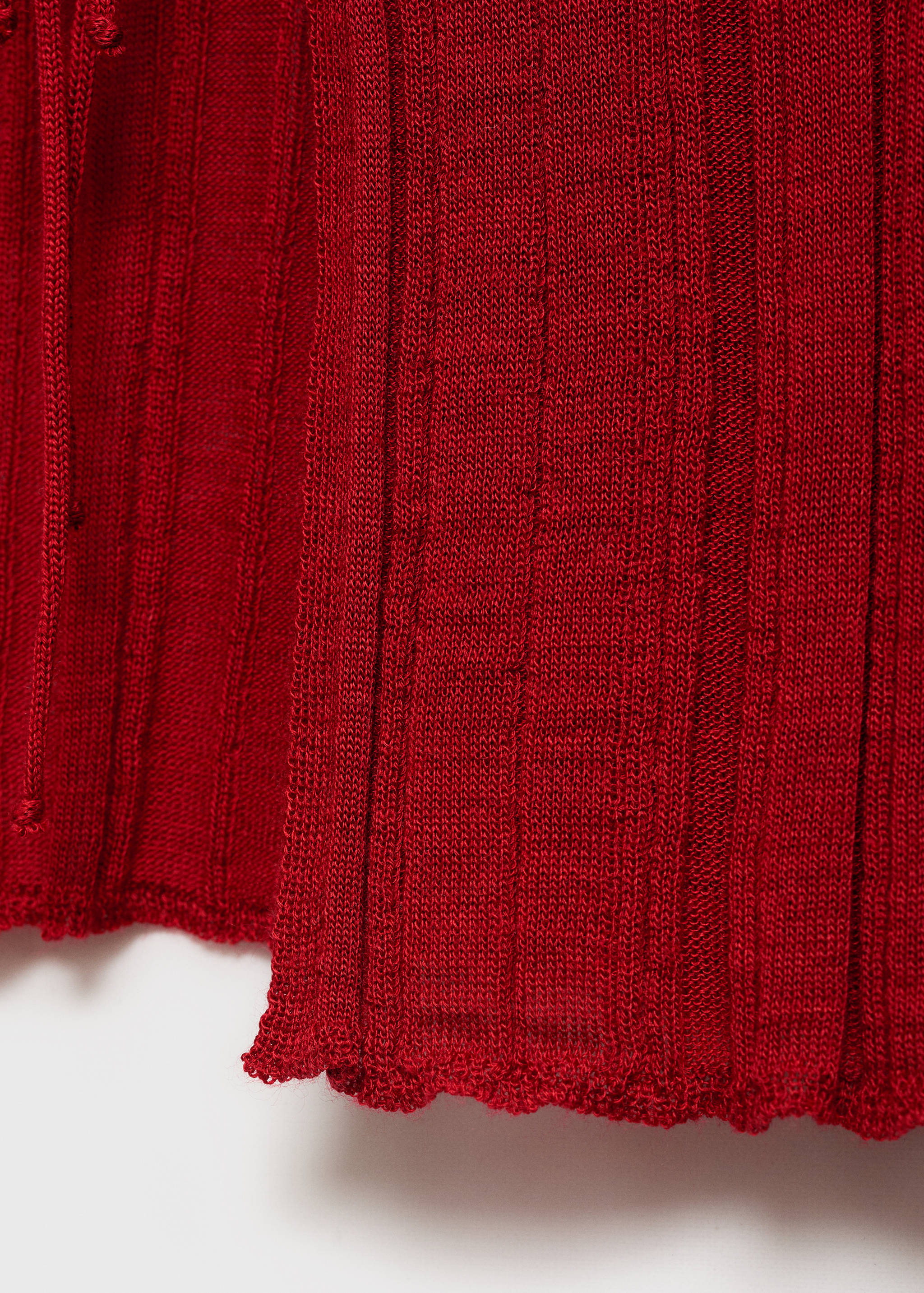 Knitted cardigan with ties - Details of the article 0