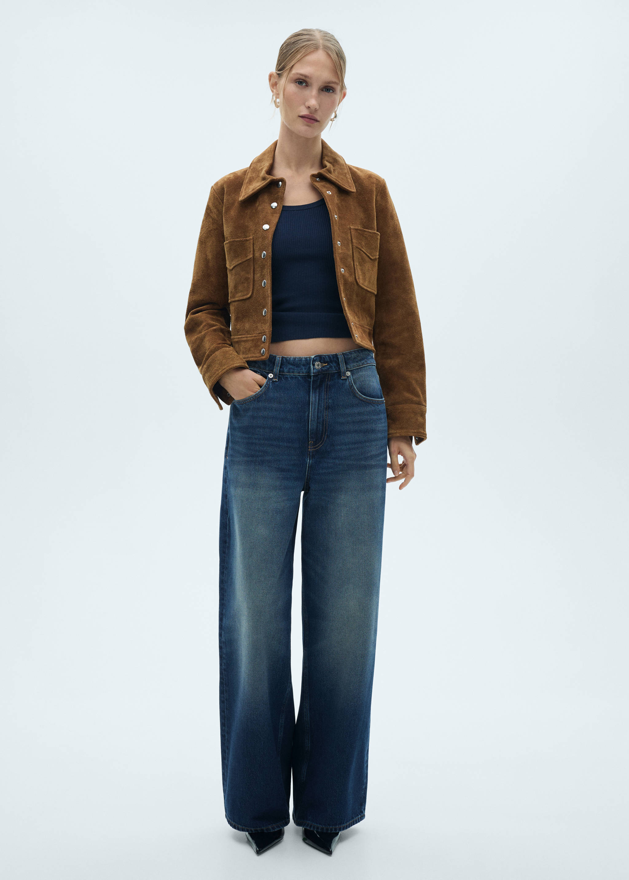 Loose Fit-Wideleg-Jeans mit niedriger Bundhöhe - Allgemeine Ansicht