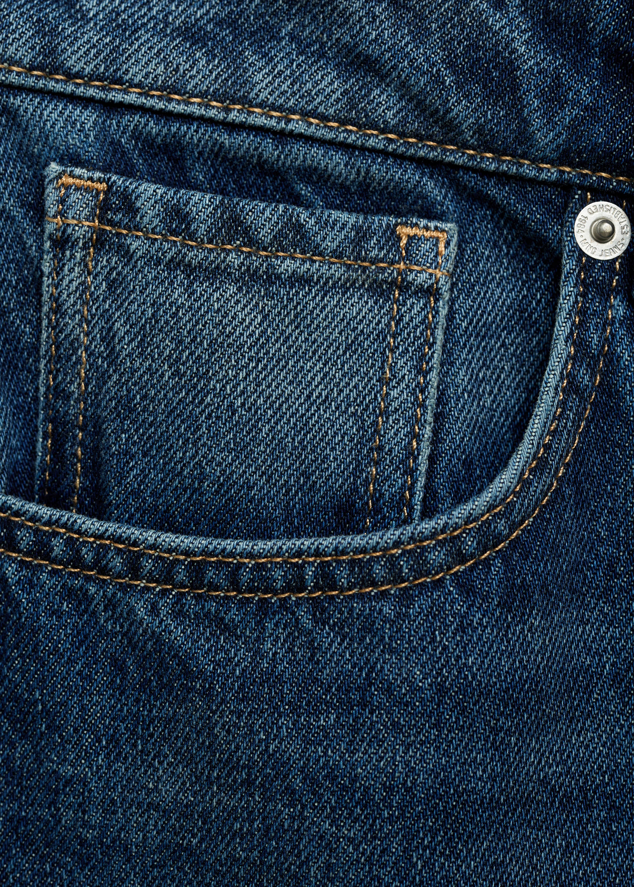 Loose Fit-Wideleg-Jeans mit niedriger Bundhöhe - Detail des Artikels 0