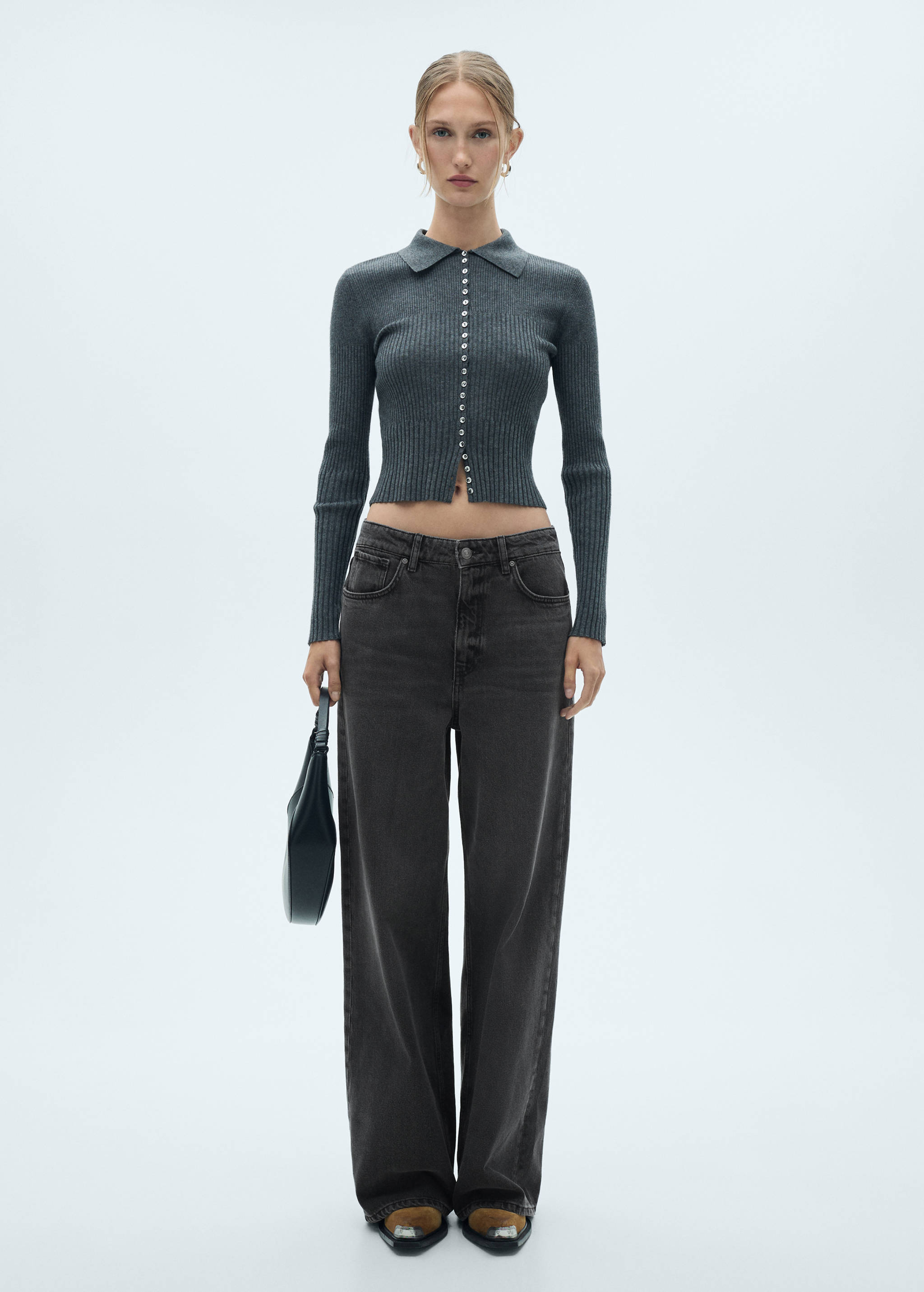 Loose Fit-Wideleg-Jeans mit niedriger Bundhöhe - Allgemeine Ansicht