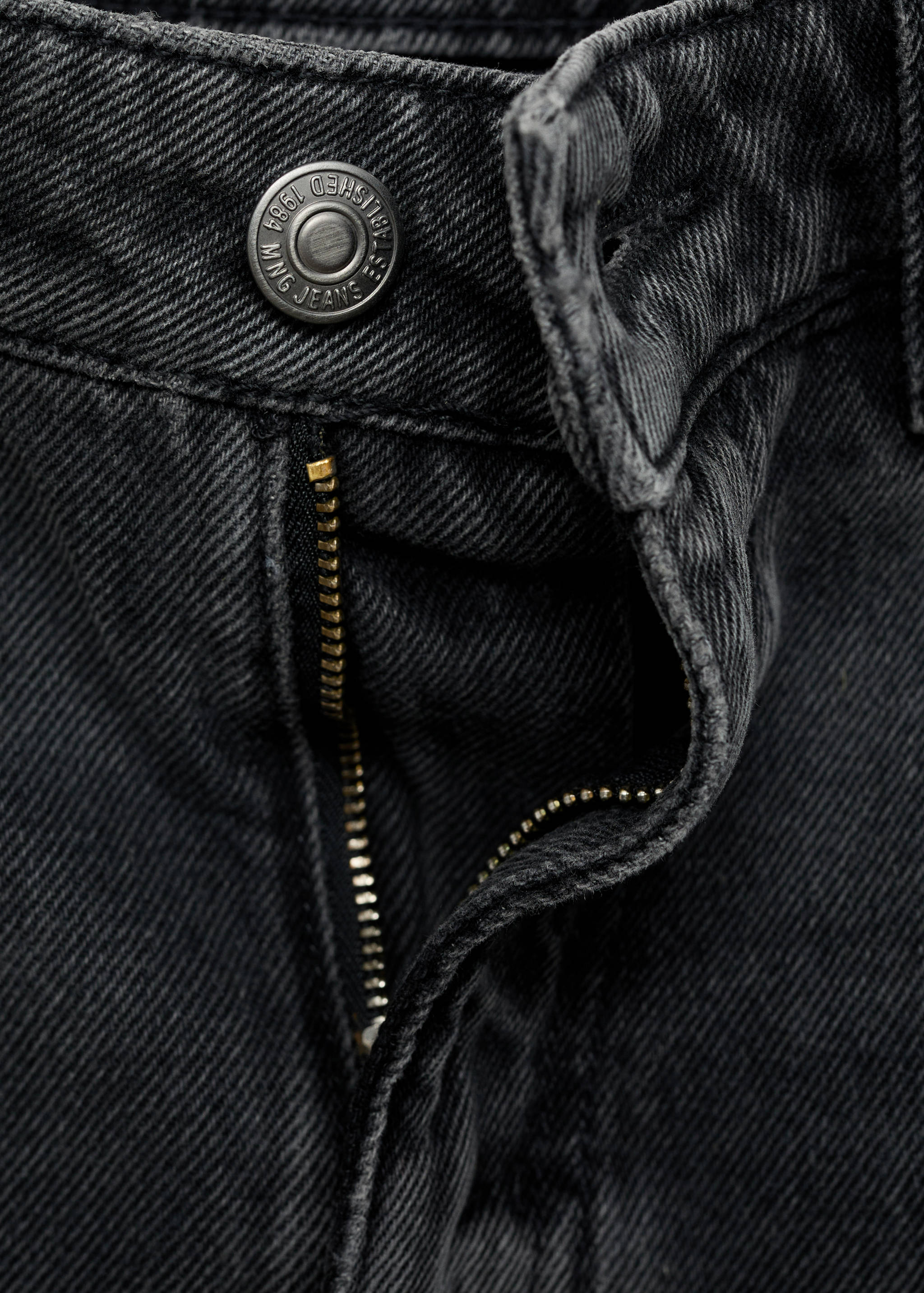 Loose Fit-Wideleg-Jeans mit niedriger Bundhöhe - Detail des Artikels 0