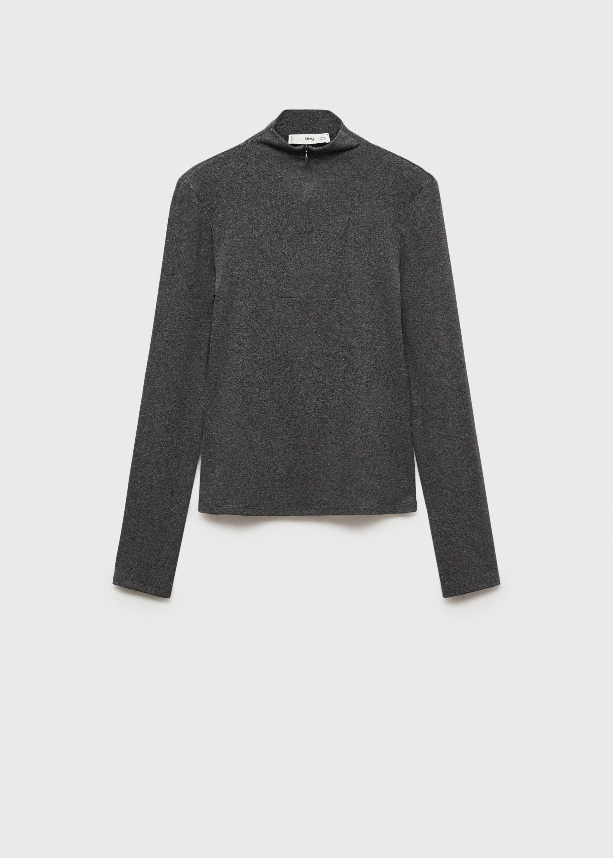 Perkins-neck zip-up t-shirt - Article without model