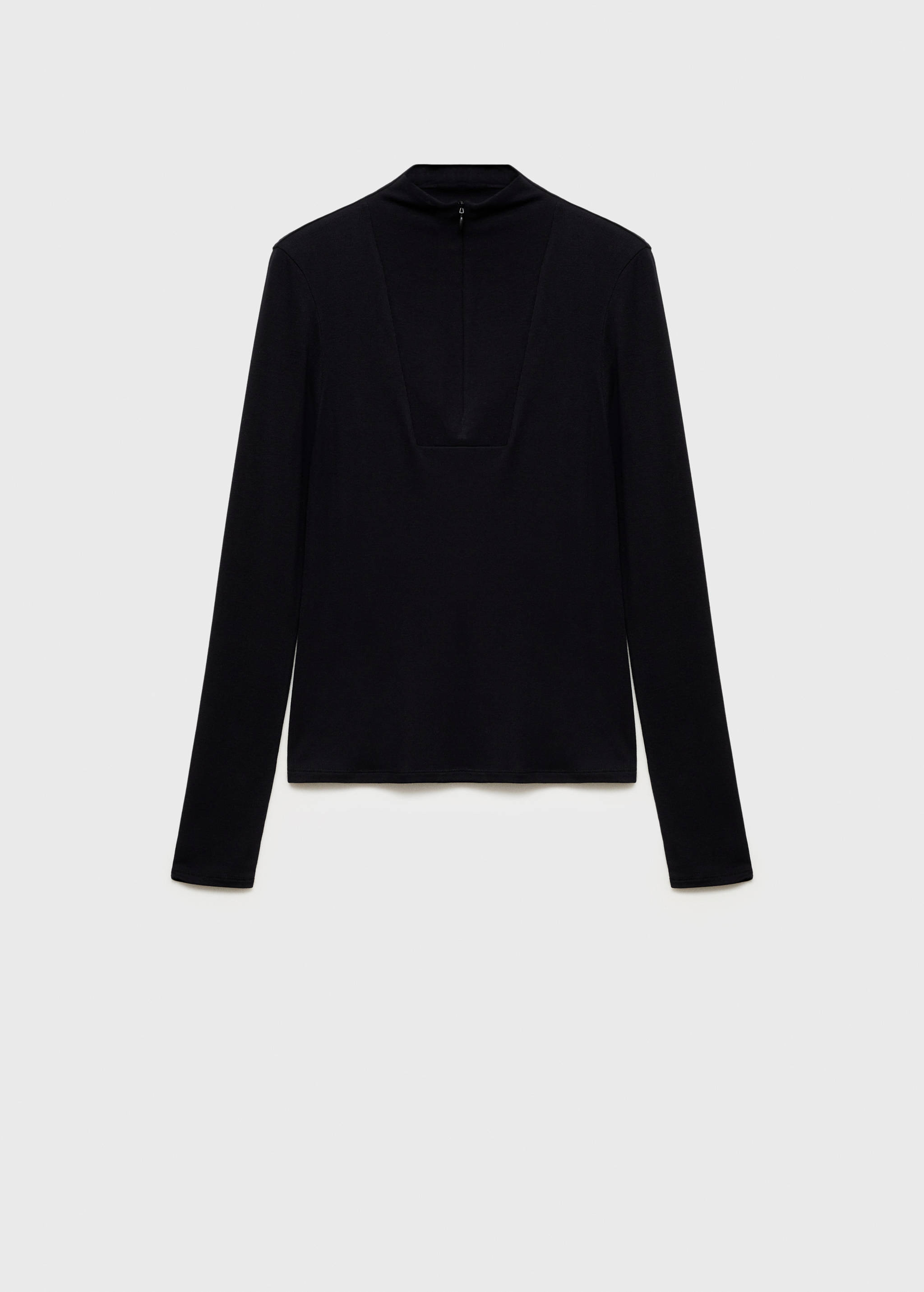 Perkins-neck zip-up t-shirt - Article without model
