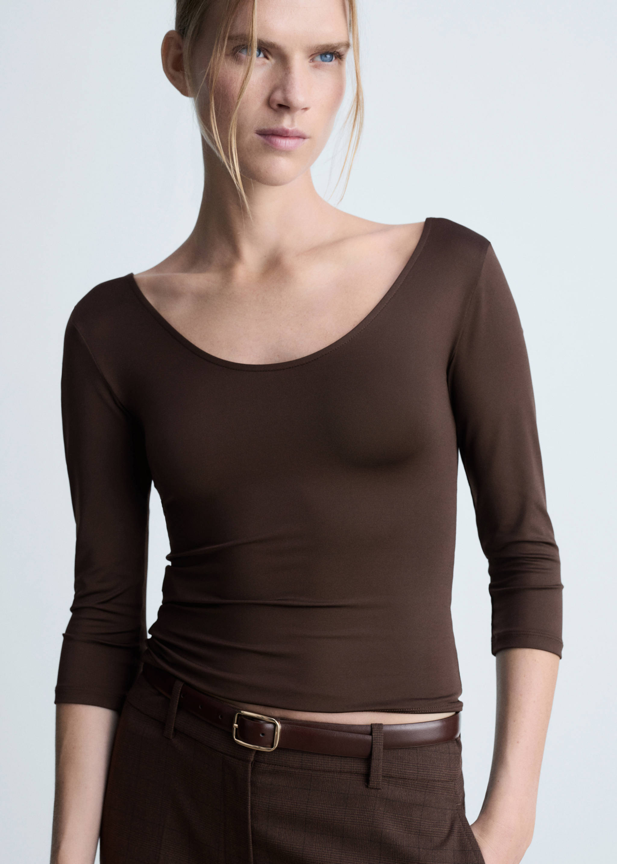 Three-quarter sleeve t-shirt - Medium plane