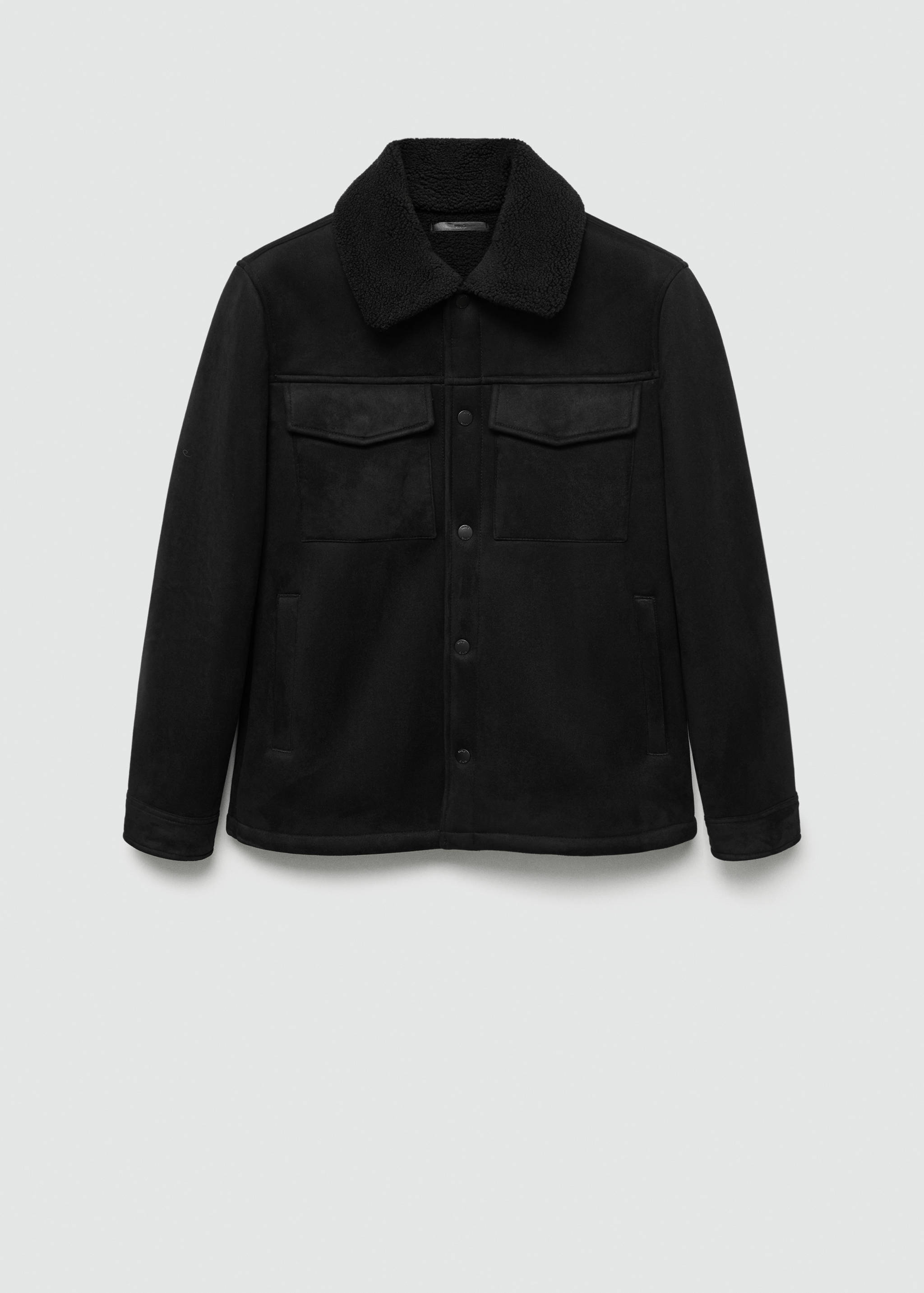 Geacă din imitație de blană de miel cu două fețe - Articol fără model