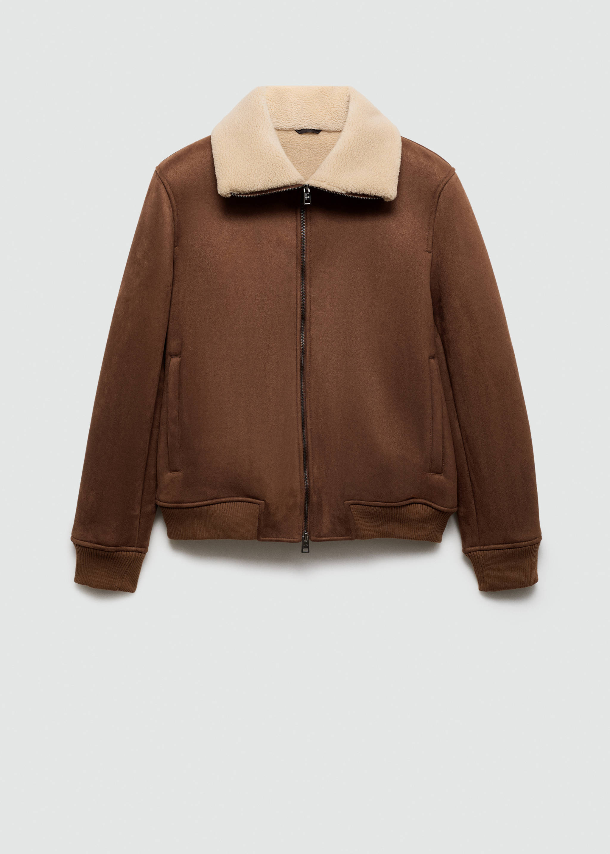 Doubleface-Jacke aus Kunstshearling - Artikel ohne Model