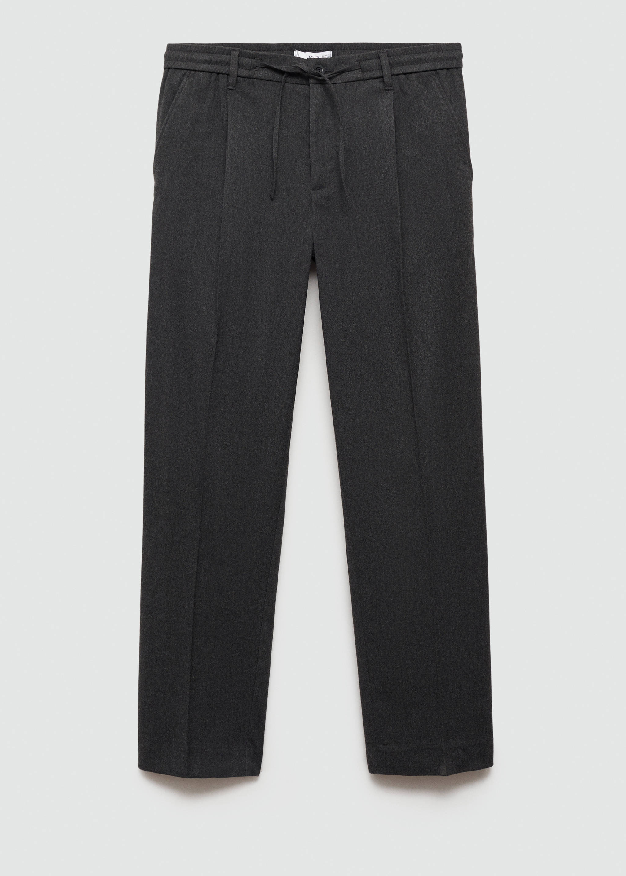 Regular fit cord pleated trousers - Article without model