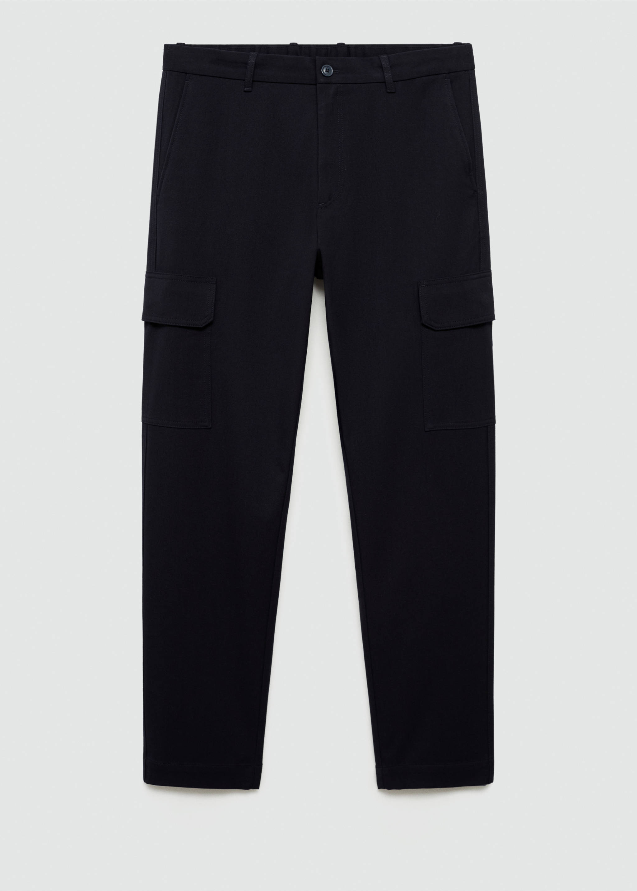Regular-fit cargo trousers - Article without model, Dark Navy. Ref: 77017924-00.