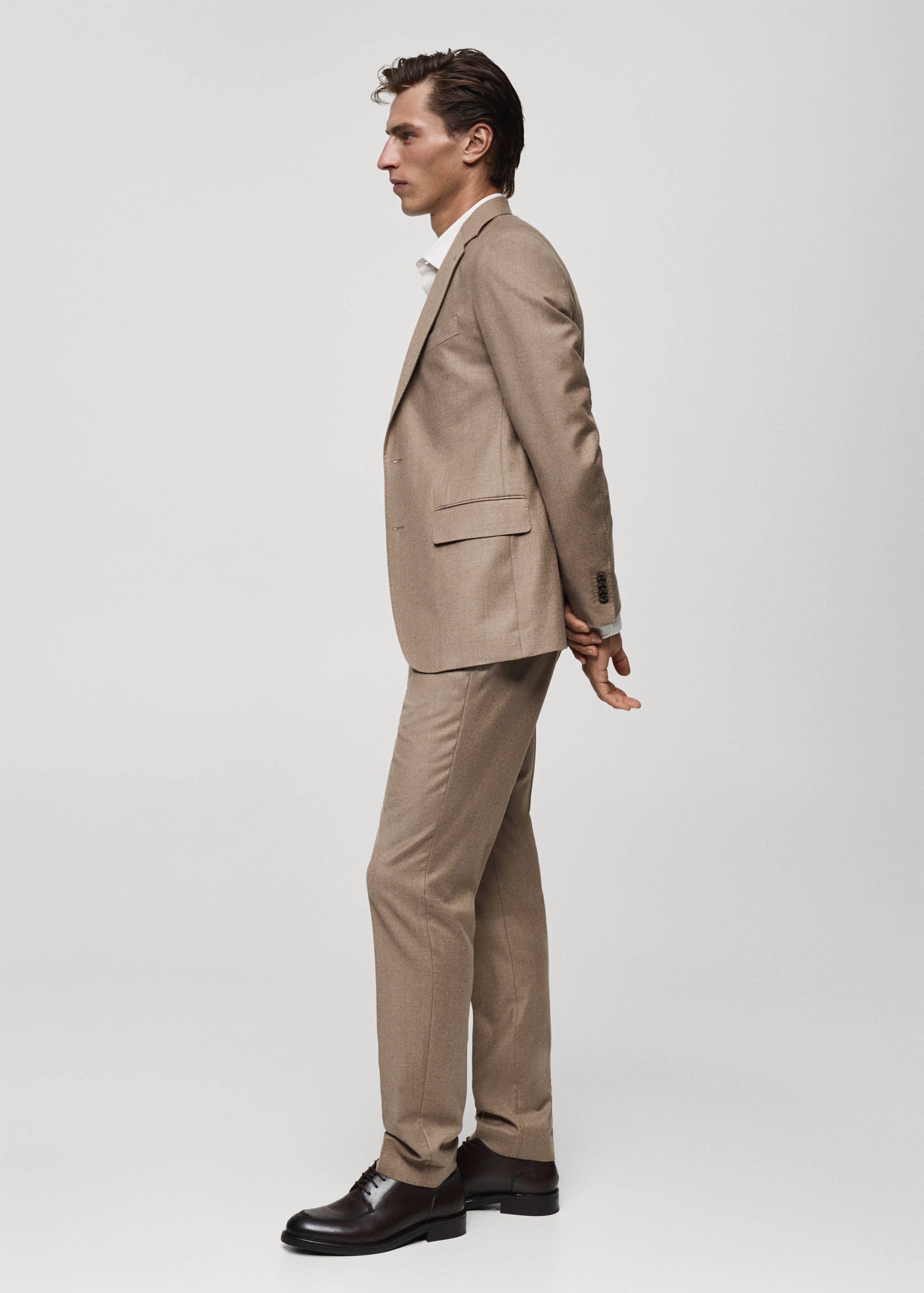 Flanellen pantalon 100% Italiaanse wol - Detail van het artikel 6