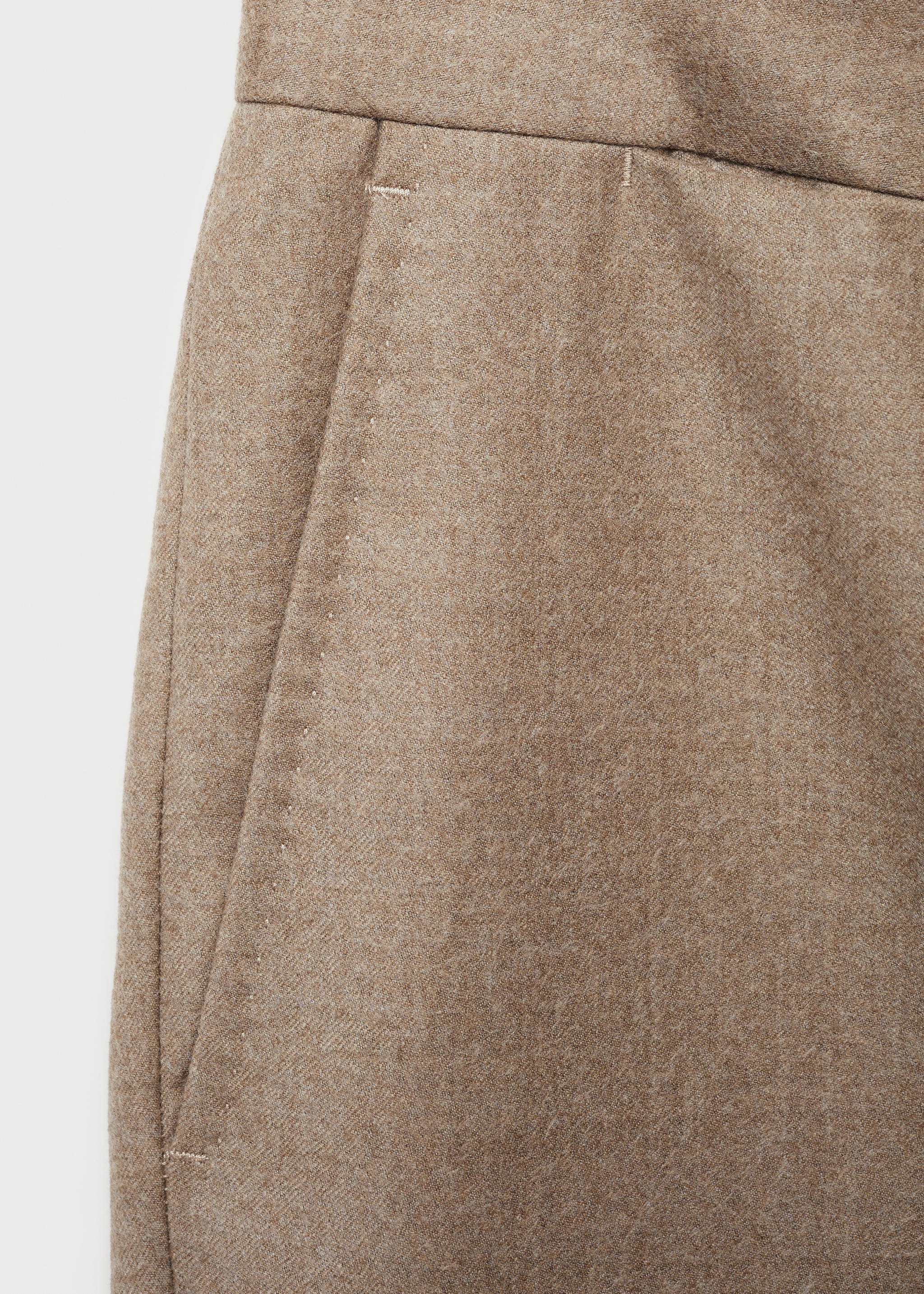 Flanellen pantalon 100% Italiaanse wol - Detail van het artikel 0