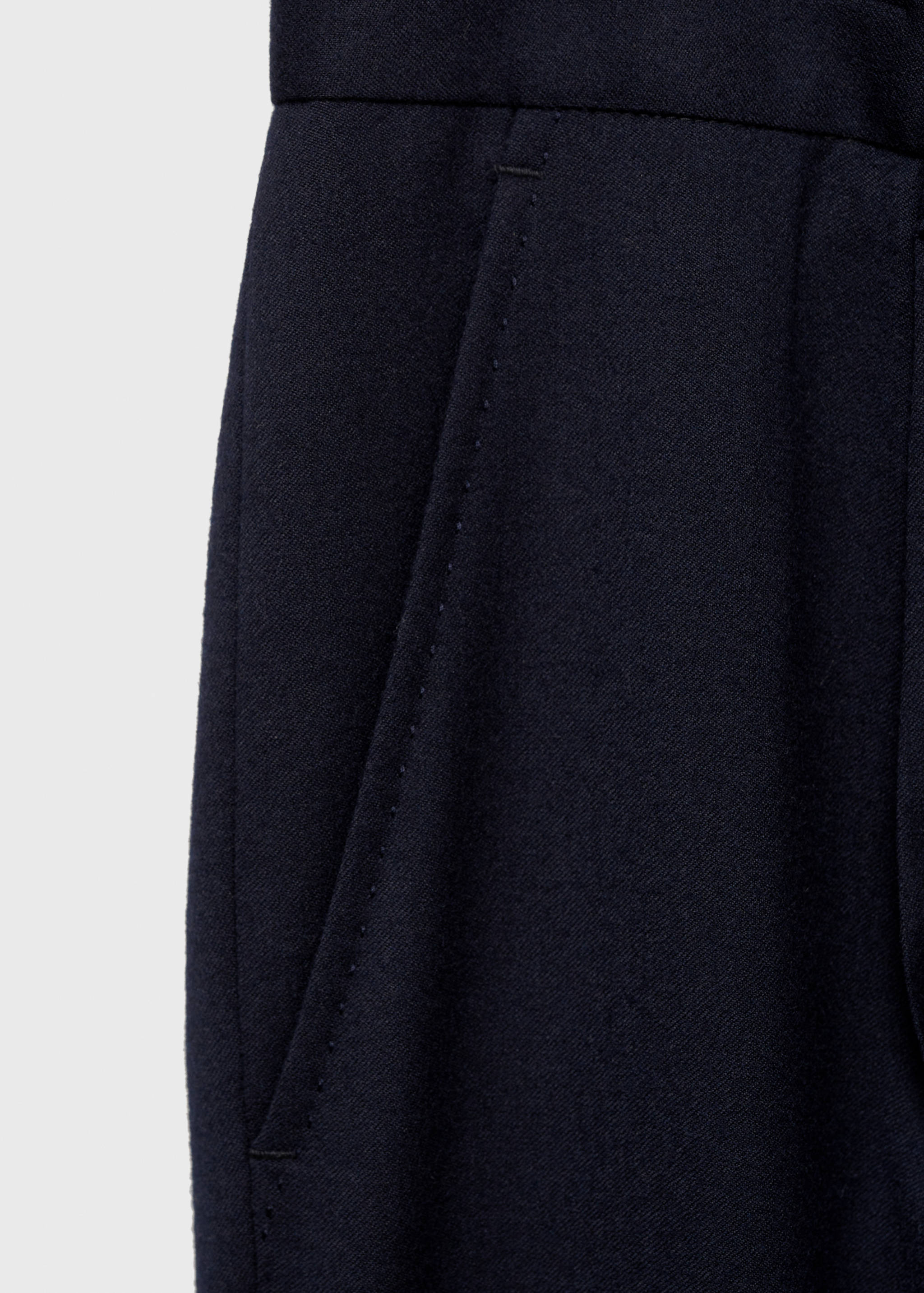 Flanell-Anzughose aus 100 % Schurwolle - Detail des Artikels 0