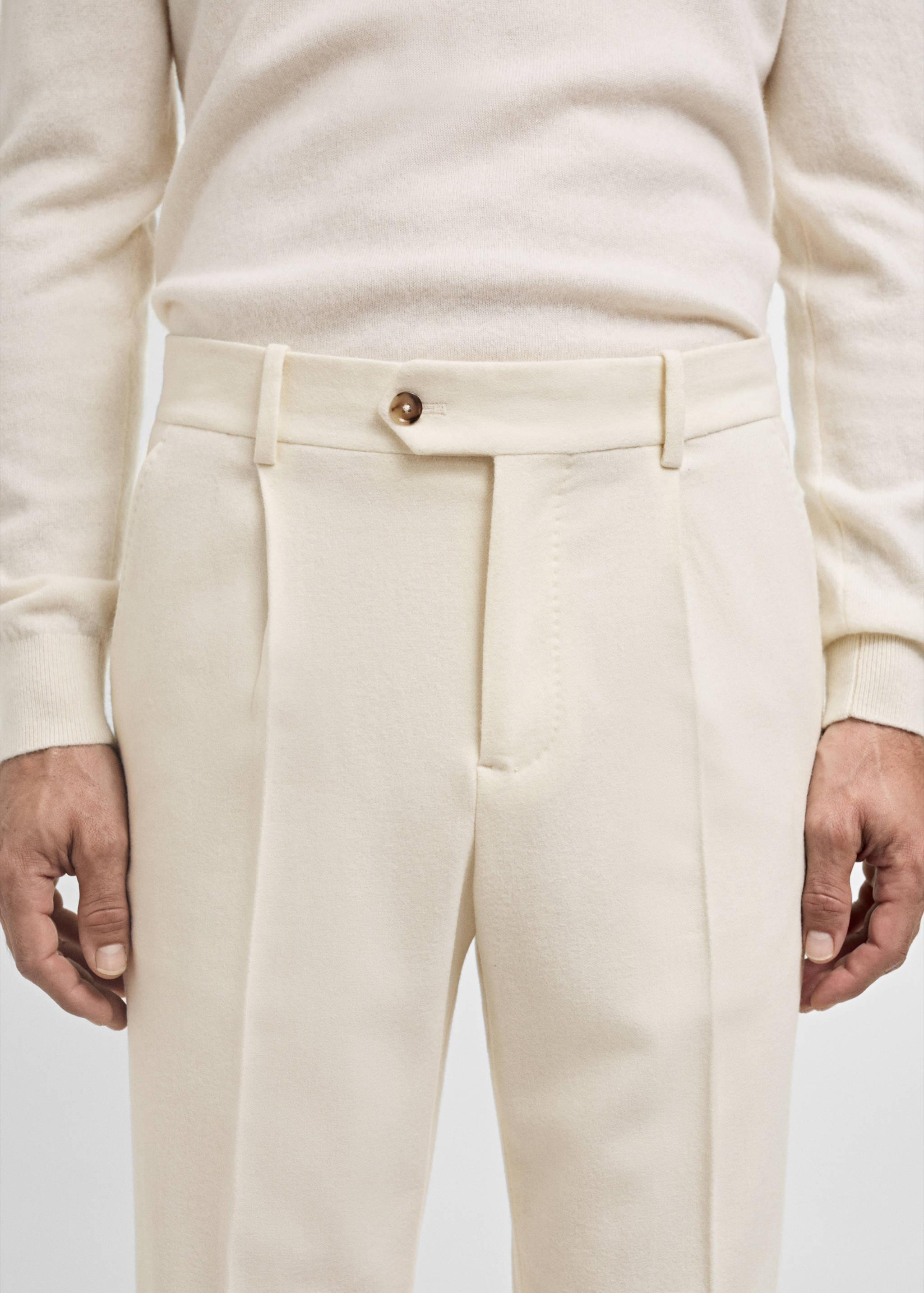 Pantalón traje franela lana italiana - Detalle del artículo 1