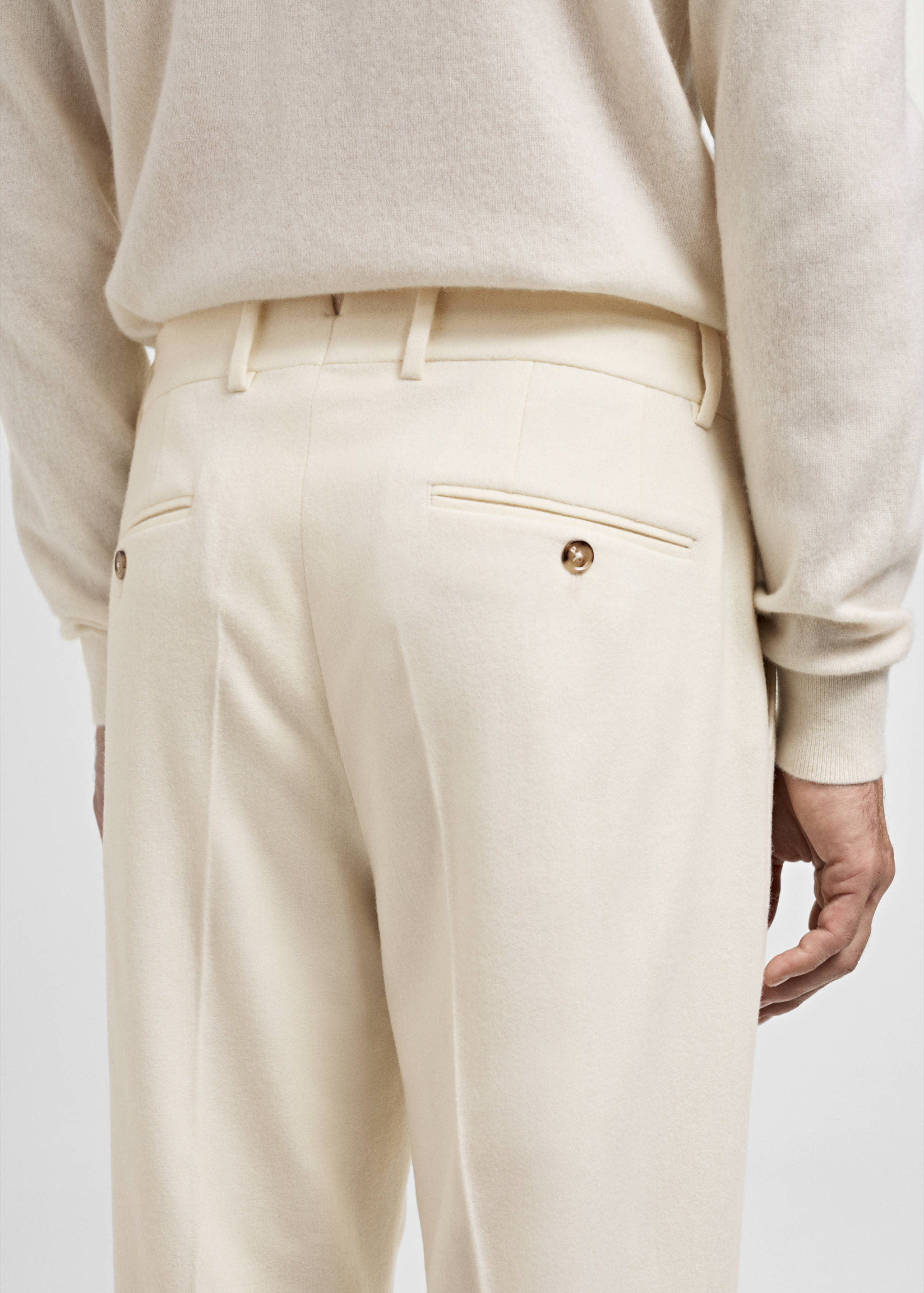 Pantalón traje franela lana italiana - Detalle del artículo 6