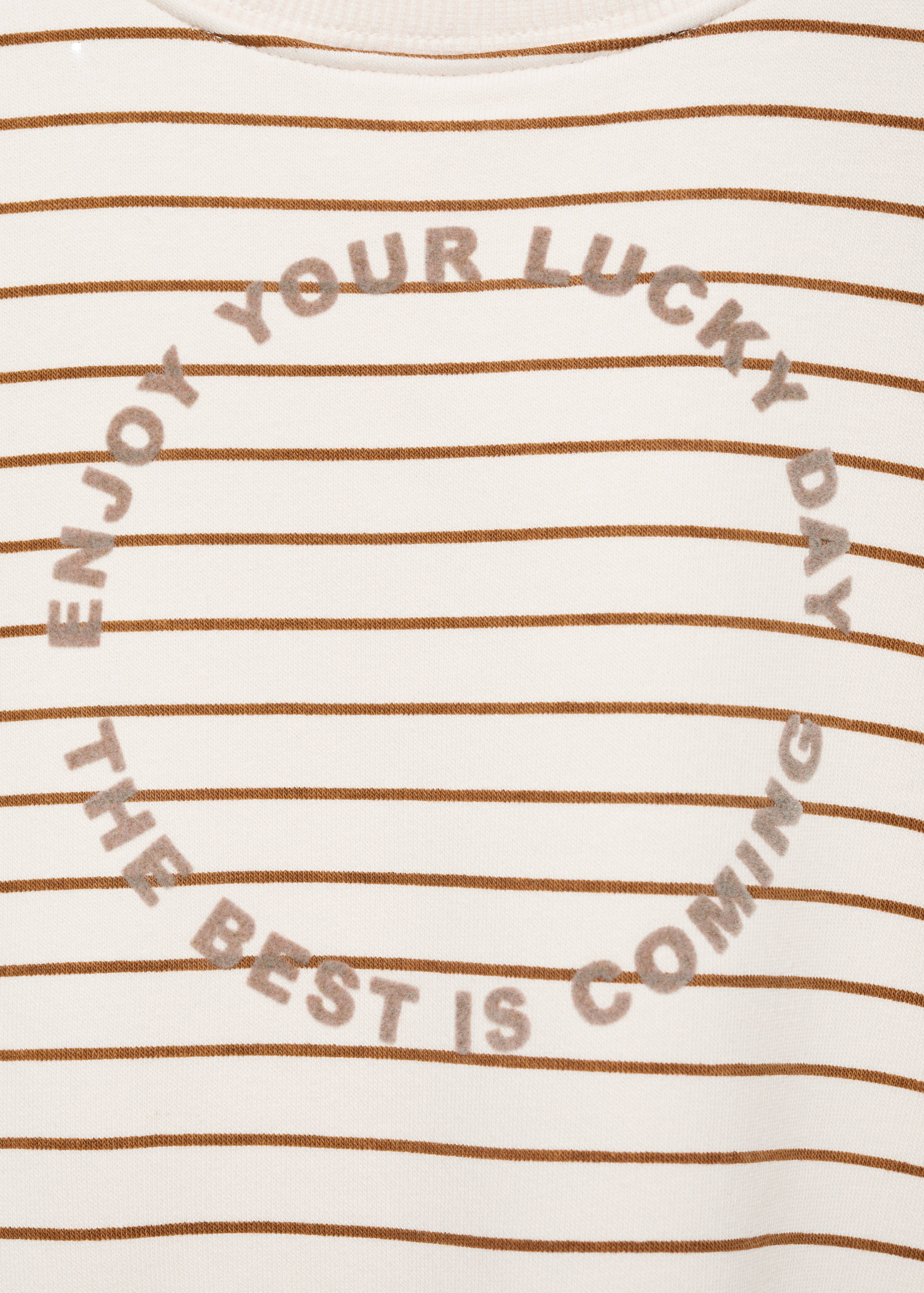 Gestreiftes Sweatshirt mit Text - Detail des Artikels 8